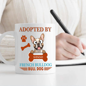 Adopted By French Bulldog Mug - One-of-a-kind Presents For Dog Lovers - 89Prints