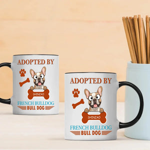 Adopted By French Bulldog Mug - One-of-a-kind Presents For Dog Lovers - 89Prints