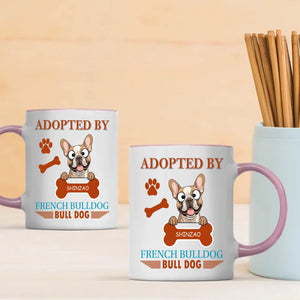 Adopted By French Bulldog Mug - One-of-a-kind Presents For Dog Lovers - 89Prints