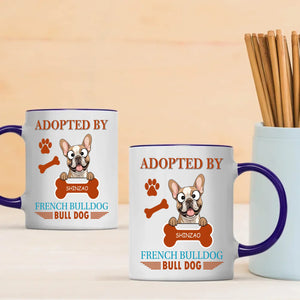 Adopted By French Bulldog Mug - One-of-a-kind Presents For Dog Lovers - 89Prints
