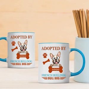 Adopted By French Bulldog Mug - One-of-a-kind Presents For Dog Lovers - 89Prints