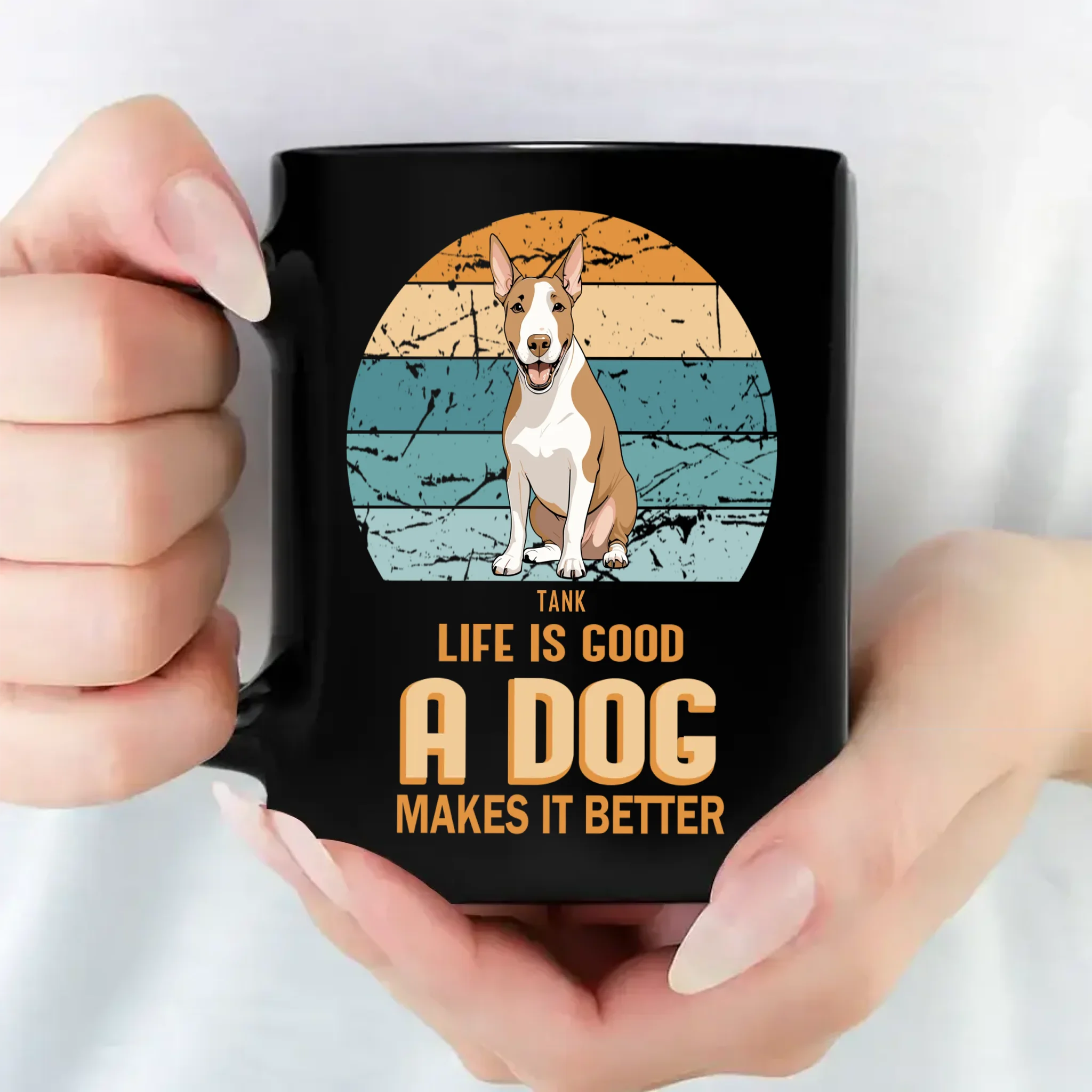 Life Is Good, A Dog Makes It Better Mug - Memorable Unique Dog Gift - 89Prints