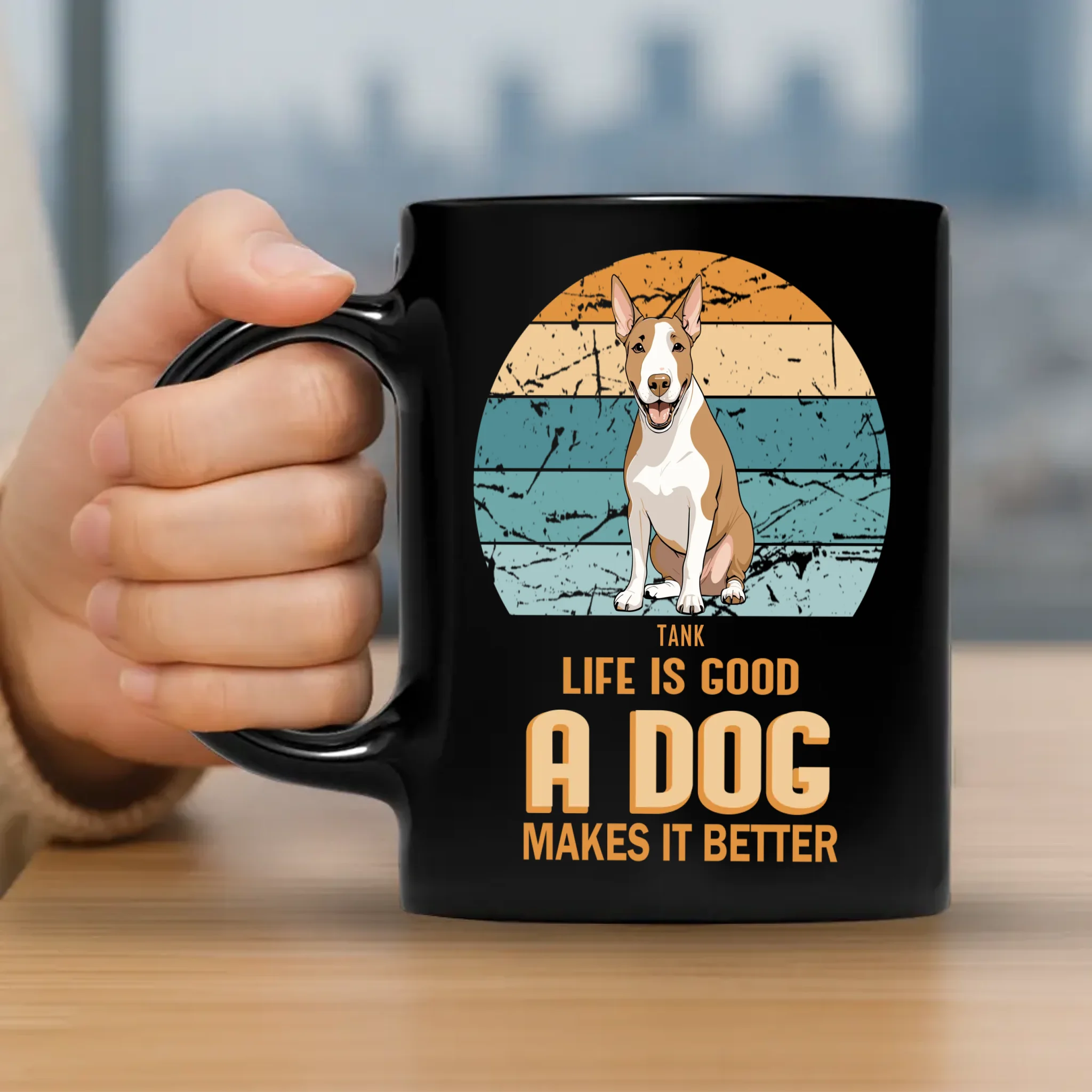 Life Is Good, A Dog Makes It Better Mug - Memorable Unique Dog Gift - 89Prints