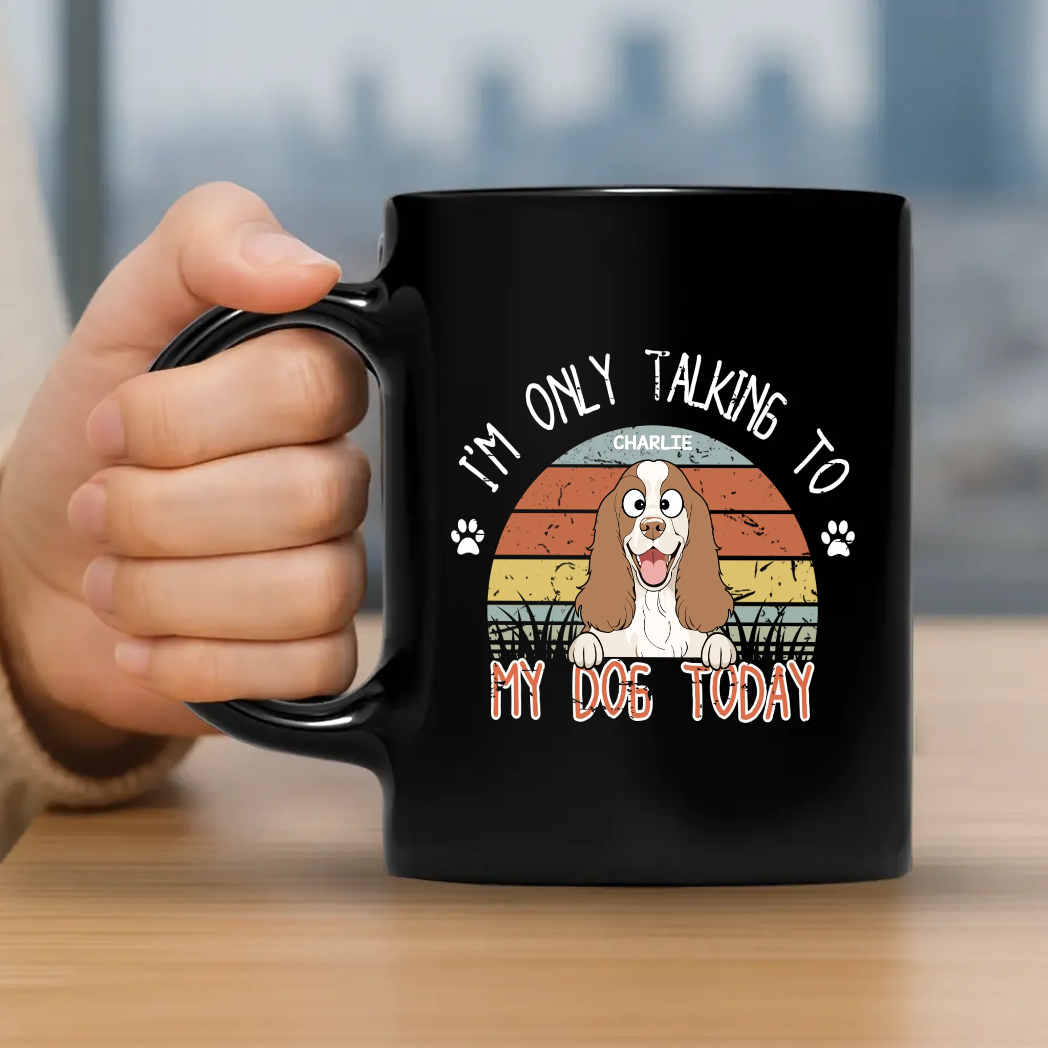 Cherished Dog-Themed Mug - I'm Only Talking To My Dog Today - 89Prints