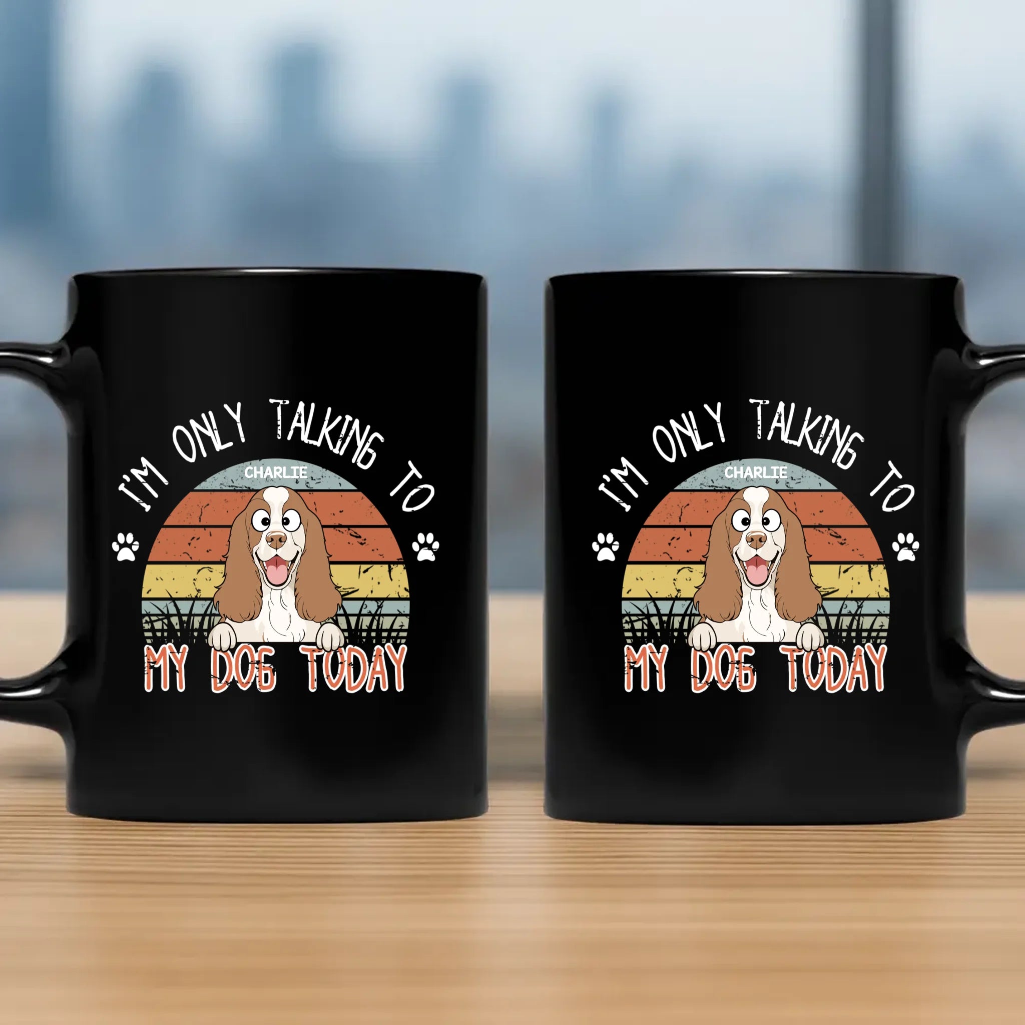Cherished Dog-Themed Mug - I'm Only Talking To My Dog Today - 89Prints