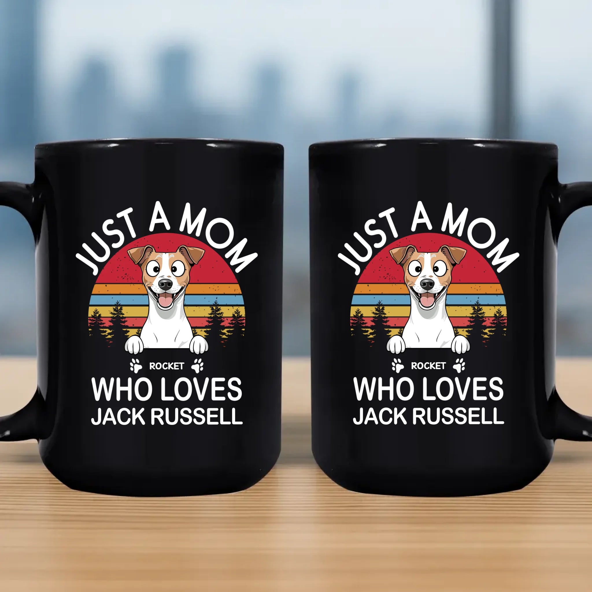 Just A Mom Who Loves Jack Russell Mug -Personalized Gift For Dog Parents - 89Prints