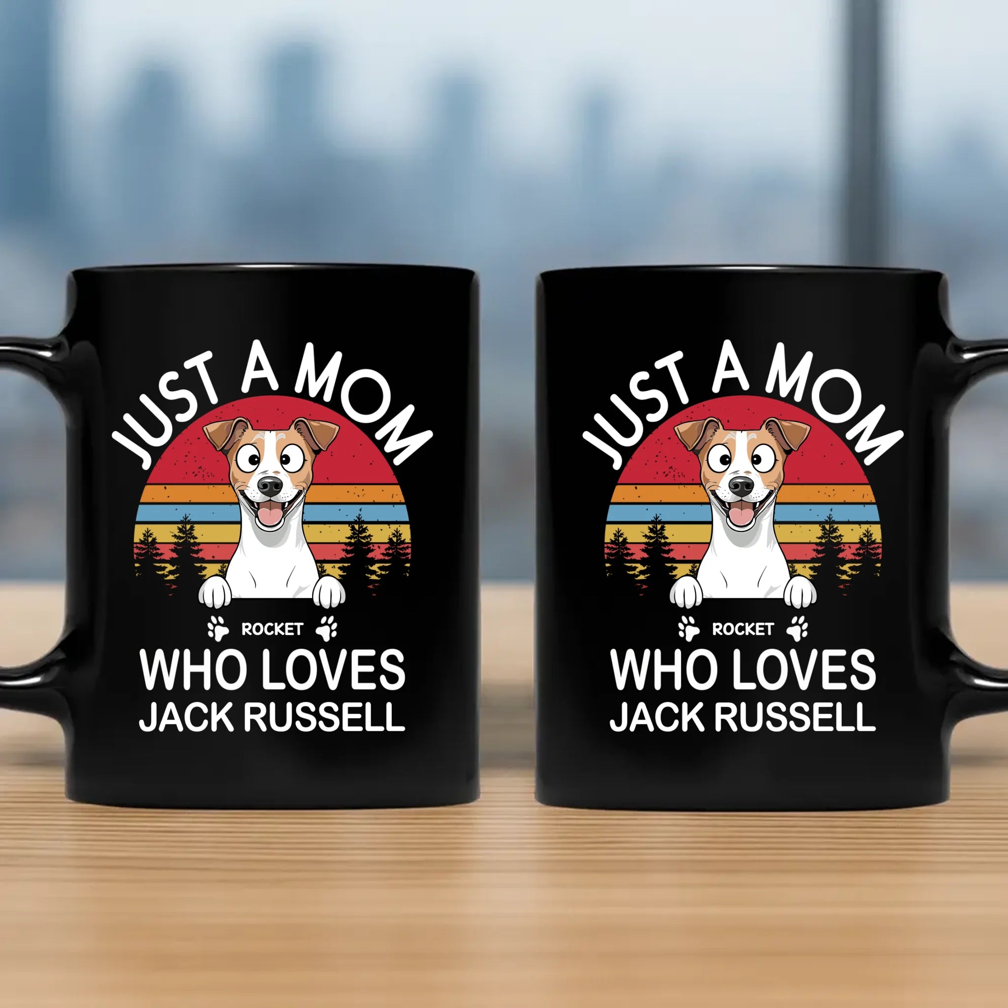 Just A Mom Who Loves Jack Russell Mug -Personalized Gift For Dog Parents - 89Prints