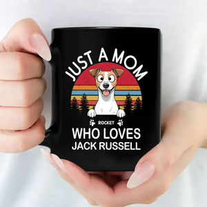 Just A Mom Who Loves Jack Russell Mug -Personalized Gift For Dog Parents - 89Prints