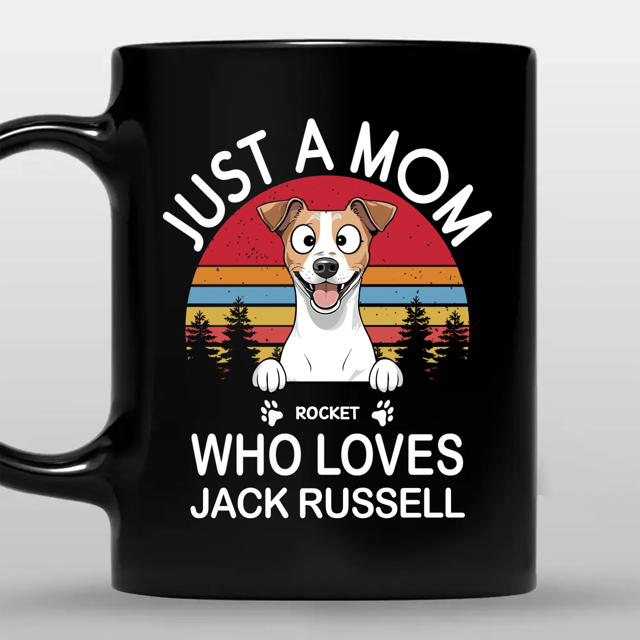 Just A Mom Who Loves Jack Russell Mug -Personalized Gift For Dog Parents - 89Prints