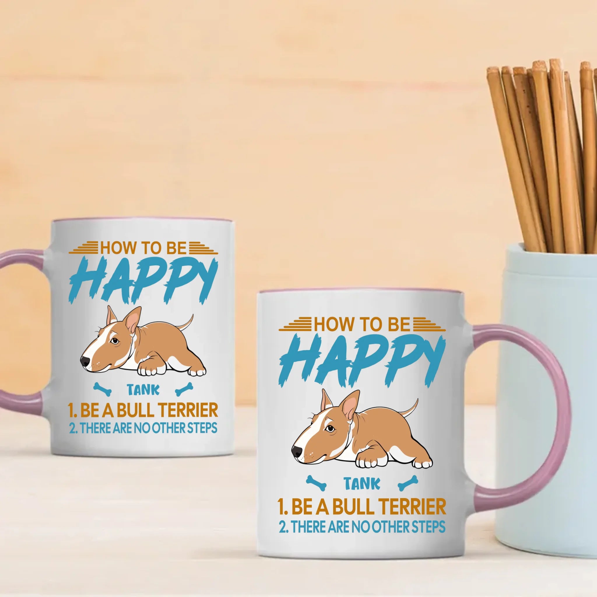 How To Be Happy Mug - Individualized Perfect Gift For Dog Owners - 89Prints