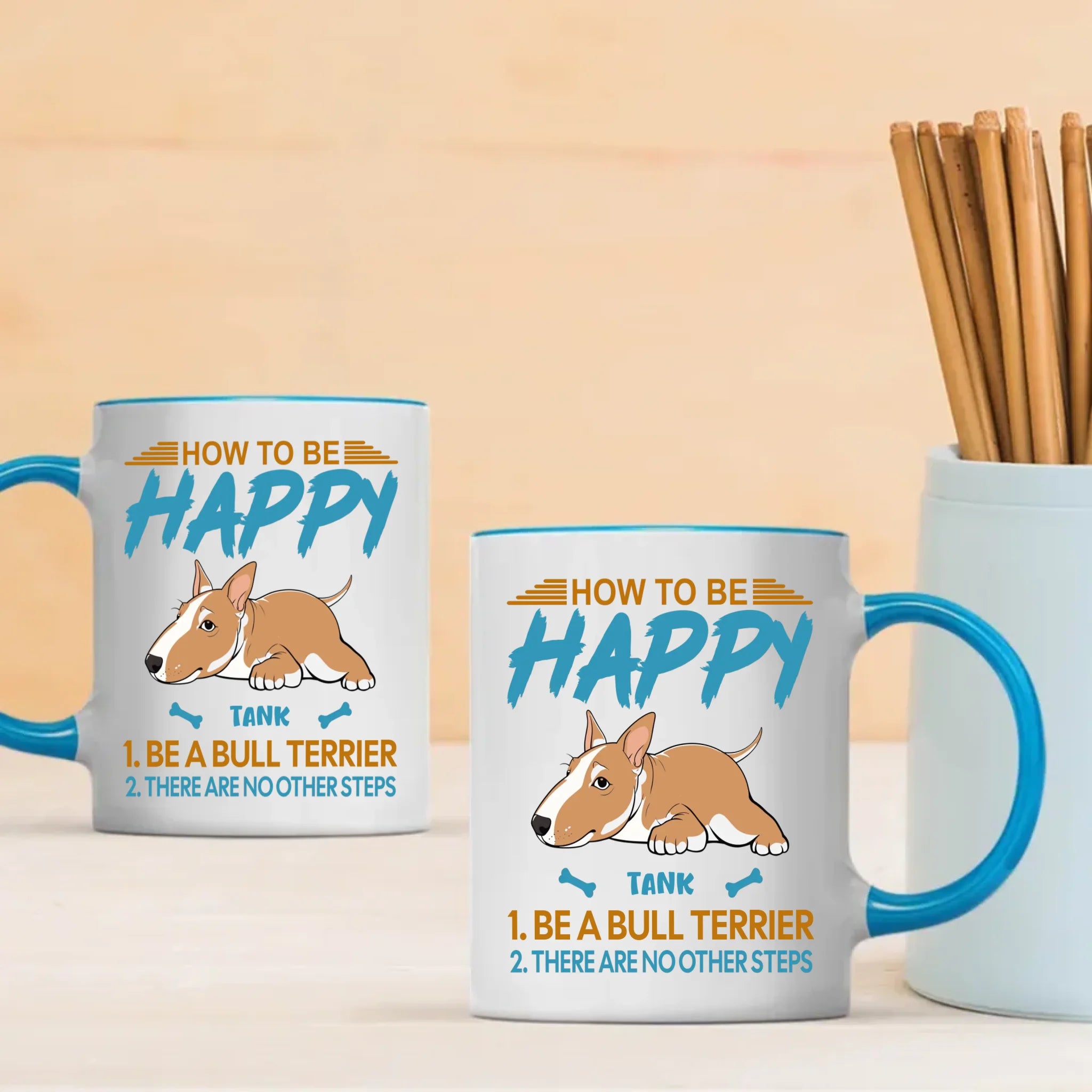 How To Be Happy Mug - Individualized Perfect Gift For Dog Owners - 89Prints