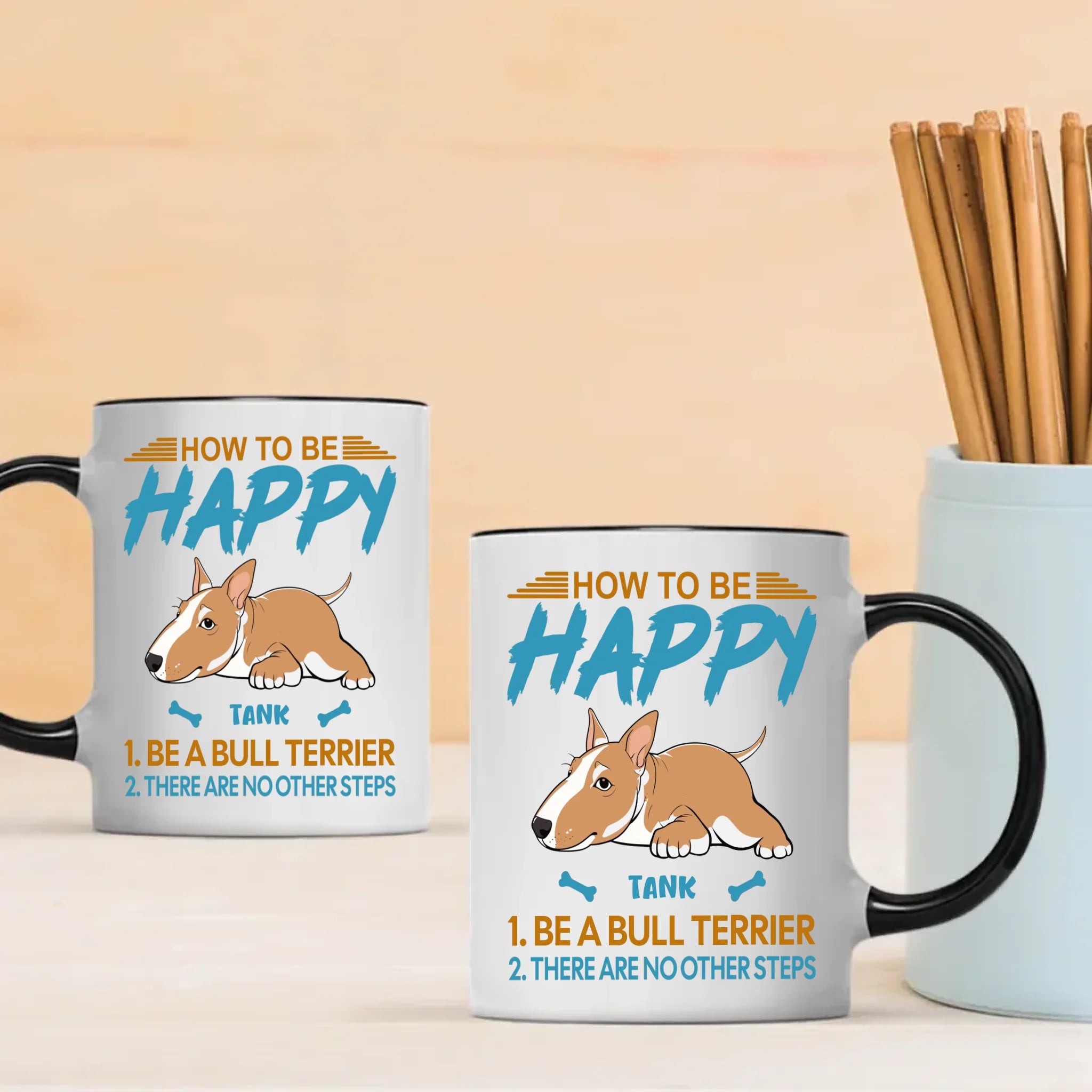 How To Be Happy Mug - Individualized Perfect Gift For Dog Owners - 89Prints