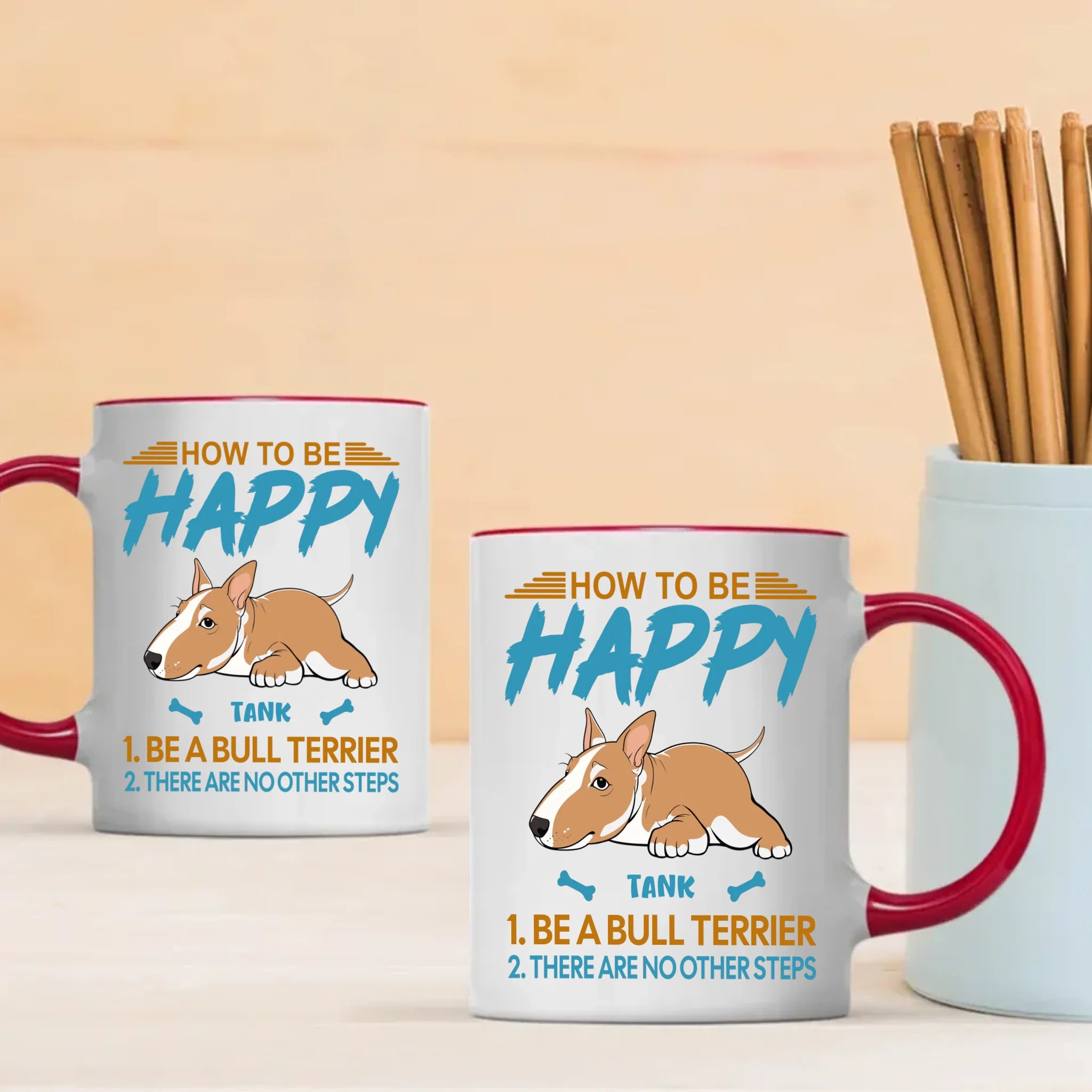 How To Be Happy Mug - Individualized Perfect Gift For Dog Owners - 89Prints