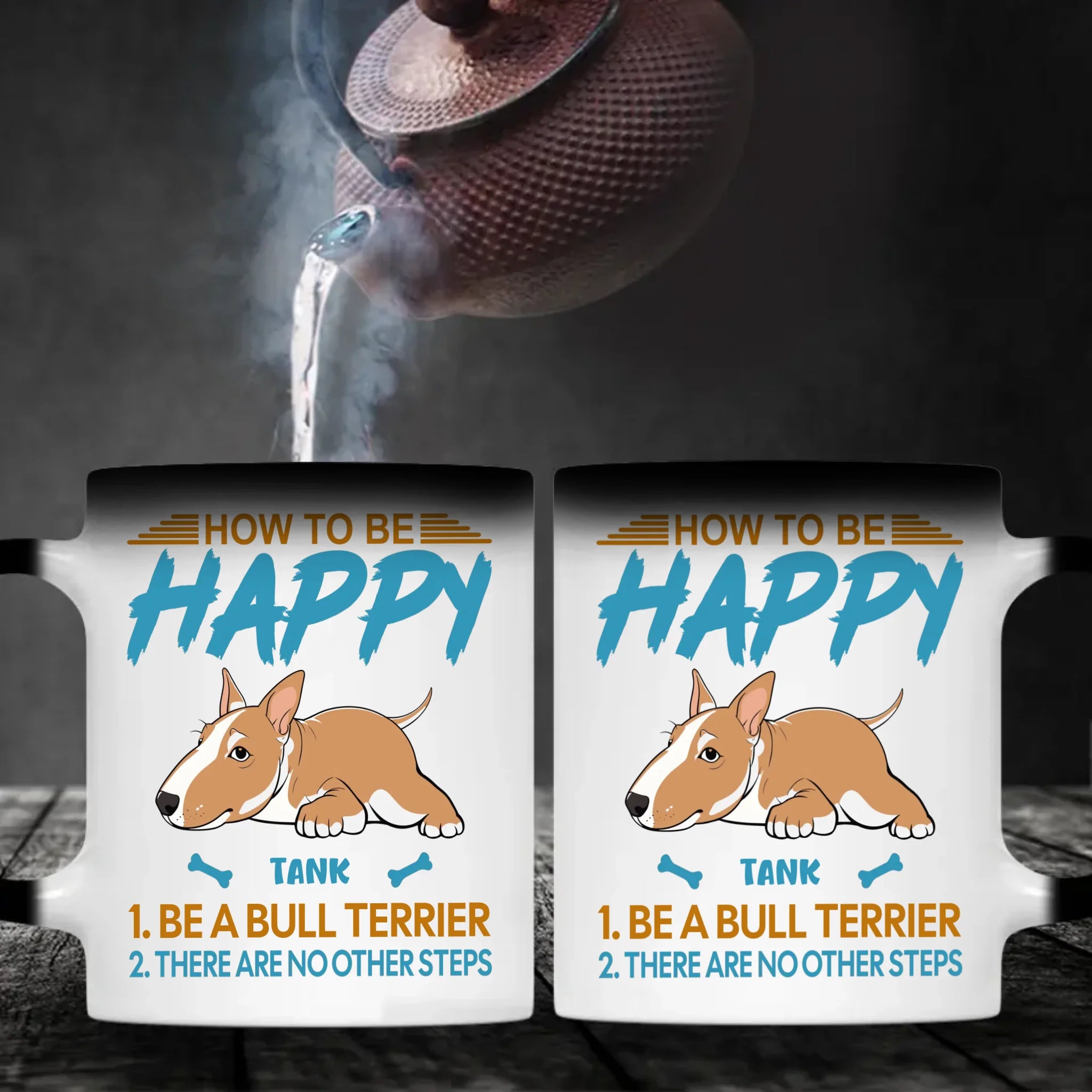 How To Be Happy Mug - Individualized Perfect Gift For Dog Owners - 89Prints