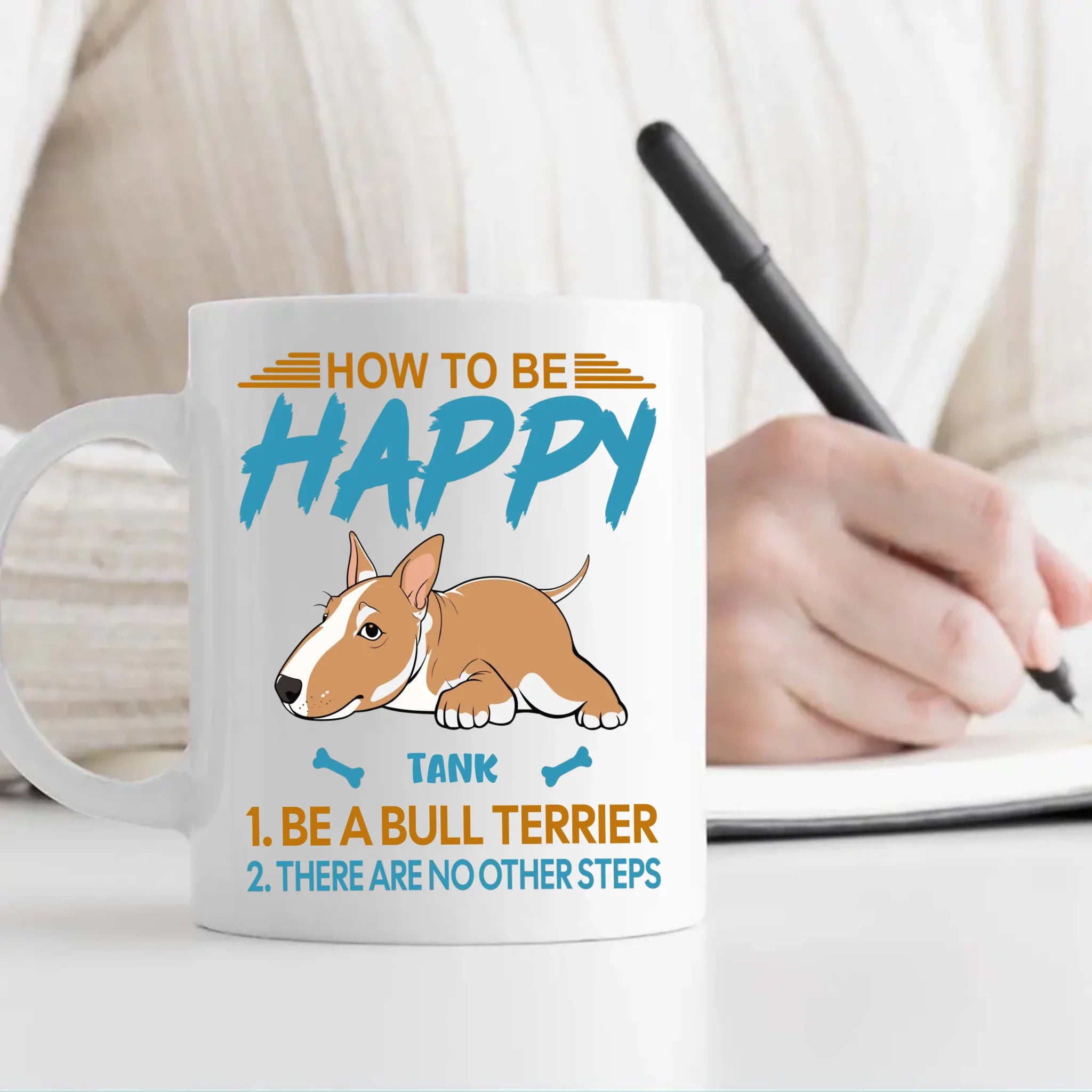 How To Be Happy Mug - Individualized Perfect Gift For Dog Owners - 89Prints