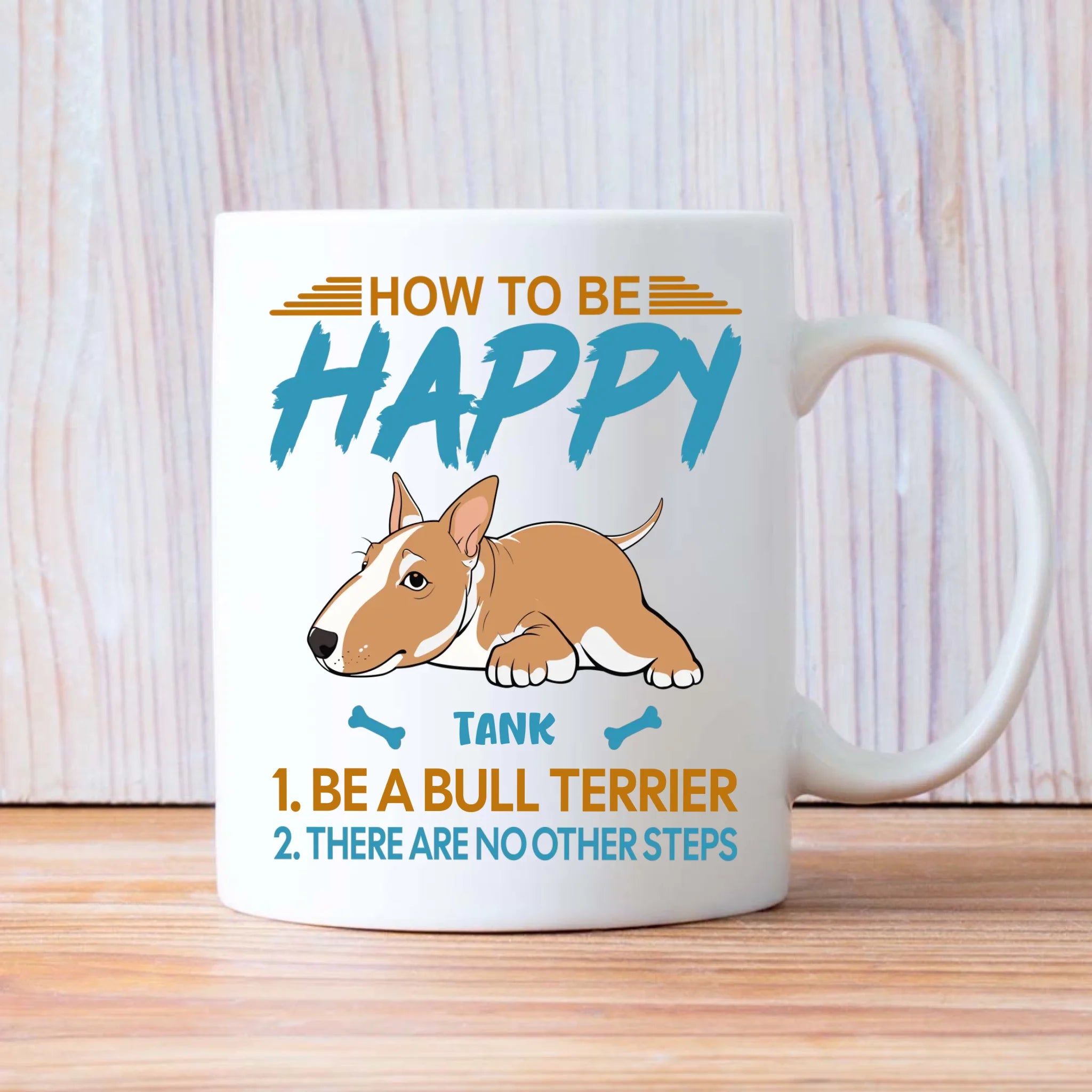 How To Be Happy Mug - Individualized Perfect Gift For Dog Owners - 89Prints