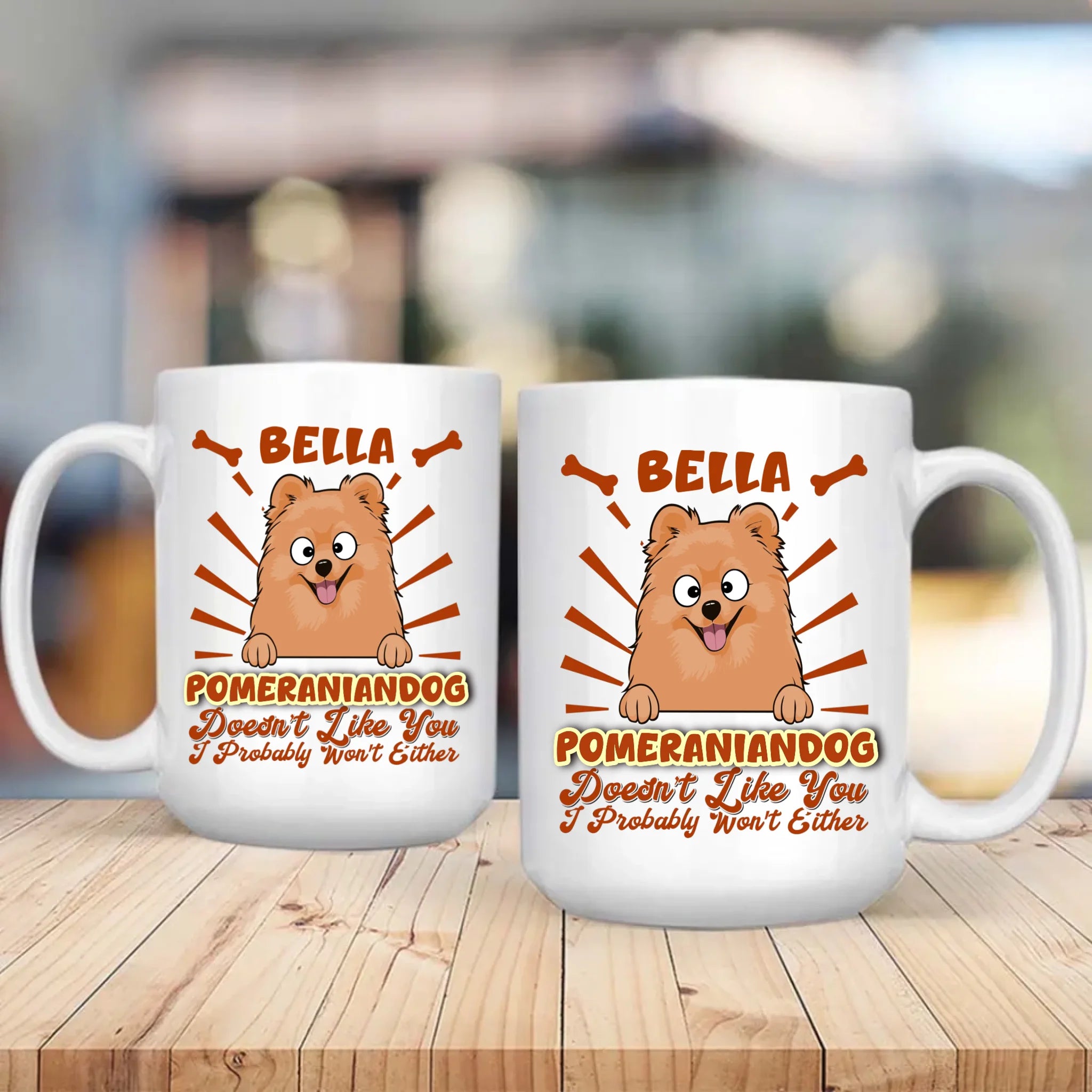 Funny Dog Clipart Mug - Pomeraniandog Doesn't Like You, I Probably Won't Either - 89Prints