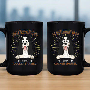 Meaningful Dog Mug - Home Is Where Your Cocker Spaniel - 89Prints