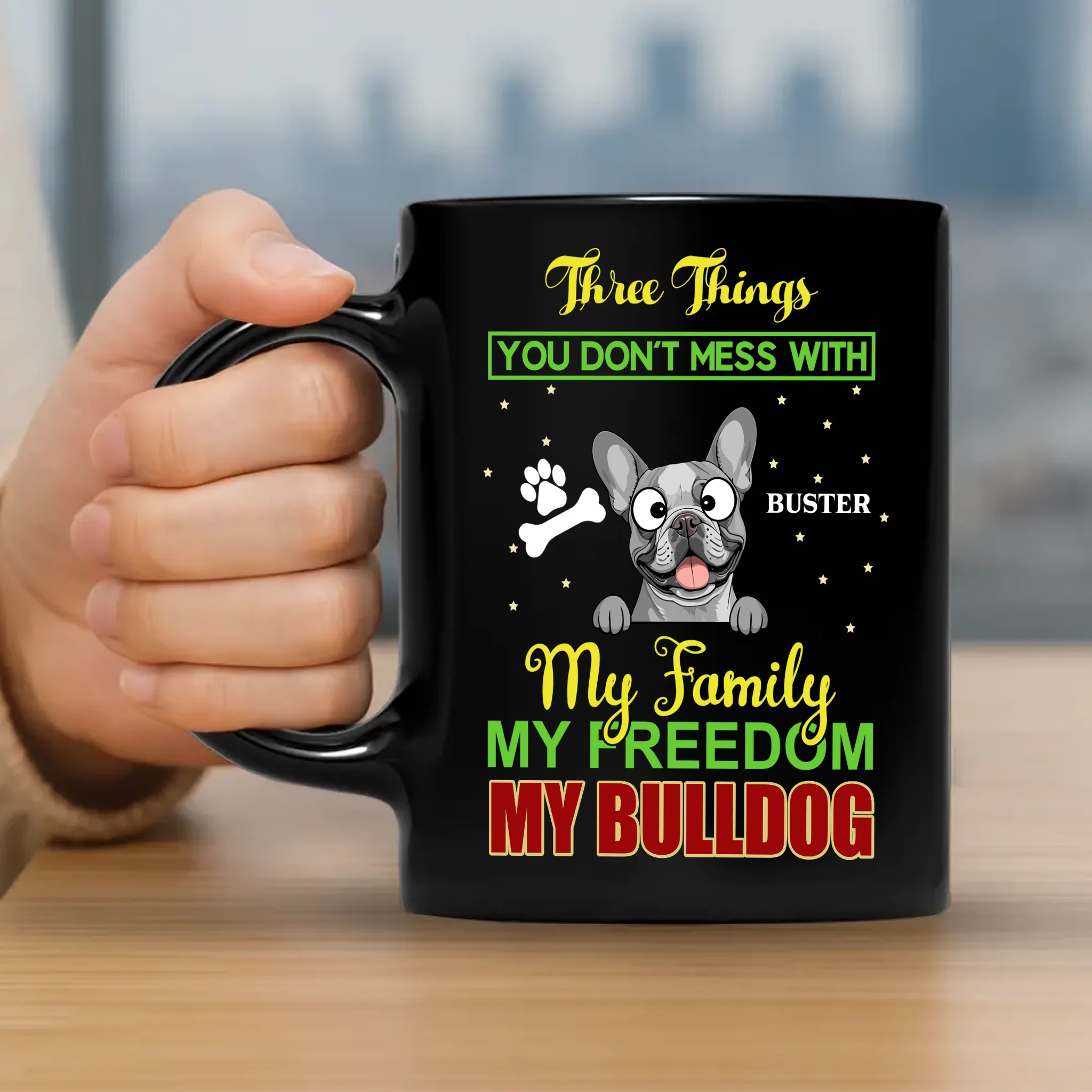 Emotional Custom Dog Mug - Three Things You Don't Mess With My Family - 89Prints