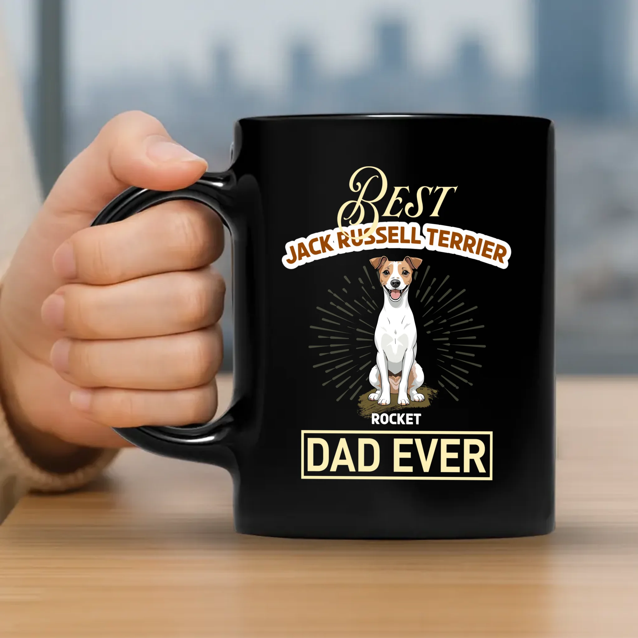 Best Jack Russell Terrier Dad Ever Mug – Touching Dog Dad Gift - 89Prints