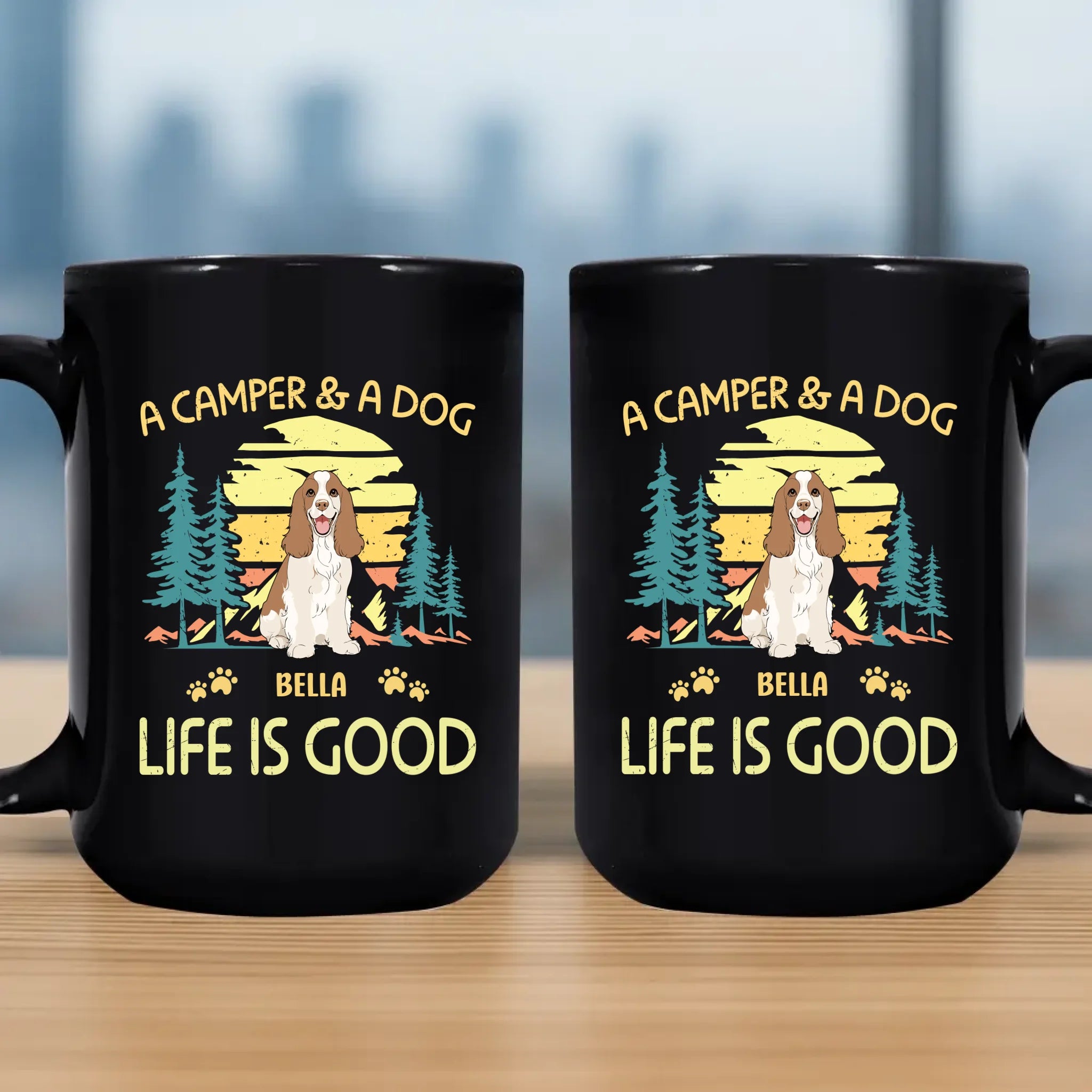 A Camper & A Dog Life Is Good Mug - Memorable Gift For Dog Lovers - 89Prints