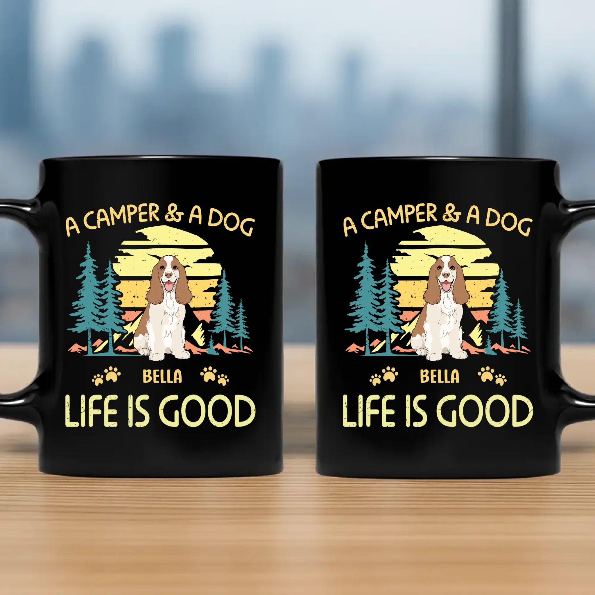 A Camper & A Dog Life Is Good Mug - Memorable Gift For Dog Lovers - 89Prints