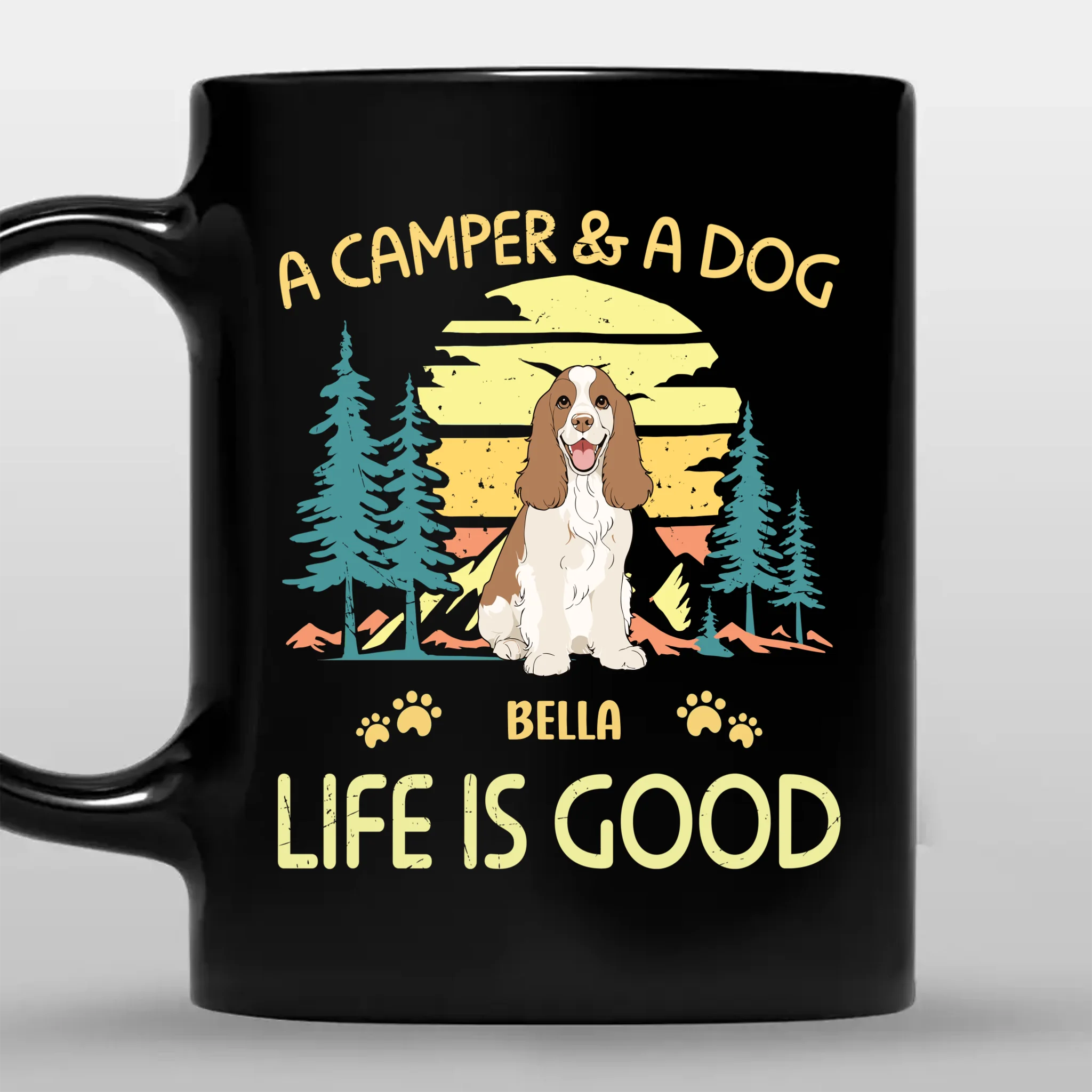 A Camper & A Dog Life Is Good Mug - Memorable Gift For Dog Lovers - 89Prints