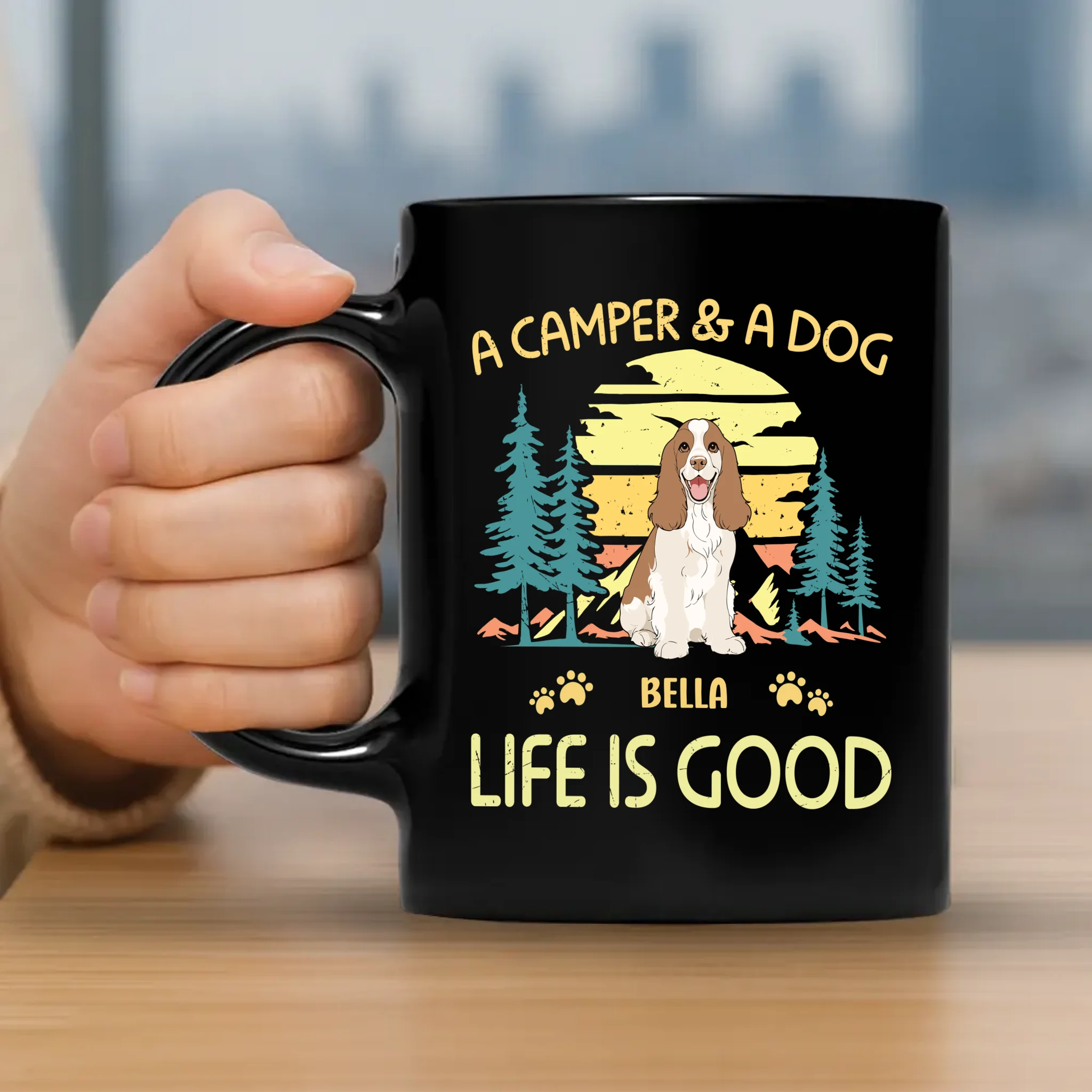 A Camper & A Dog Life Is Good Mug - Memorable Gift For Dog Lovers - 89Prints