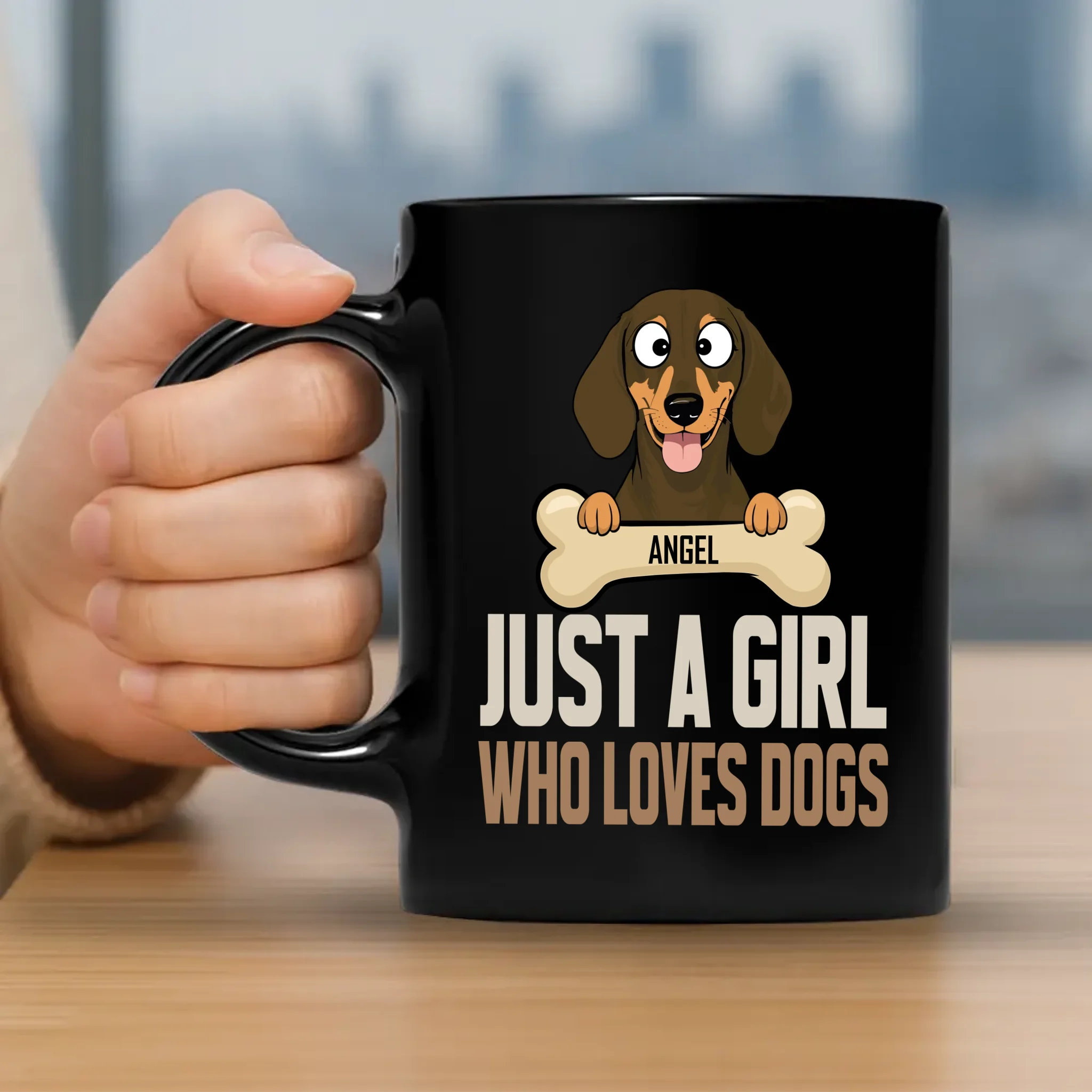 Just a Girl Who Loves Dogs Mug – Unforgettable Gift For Dog Parents - 89Prints
