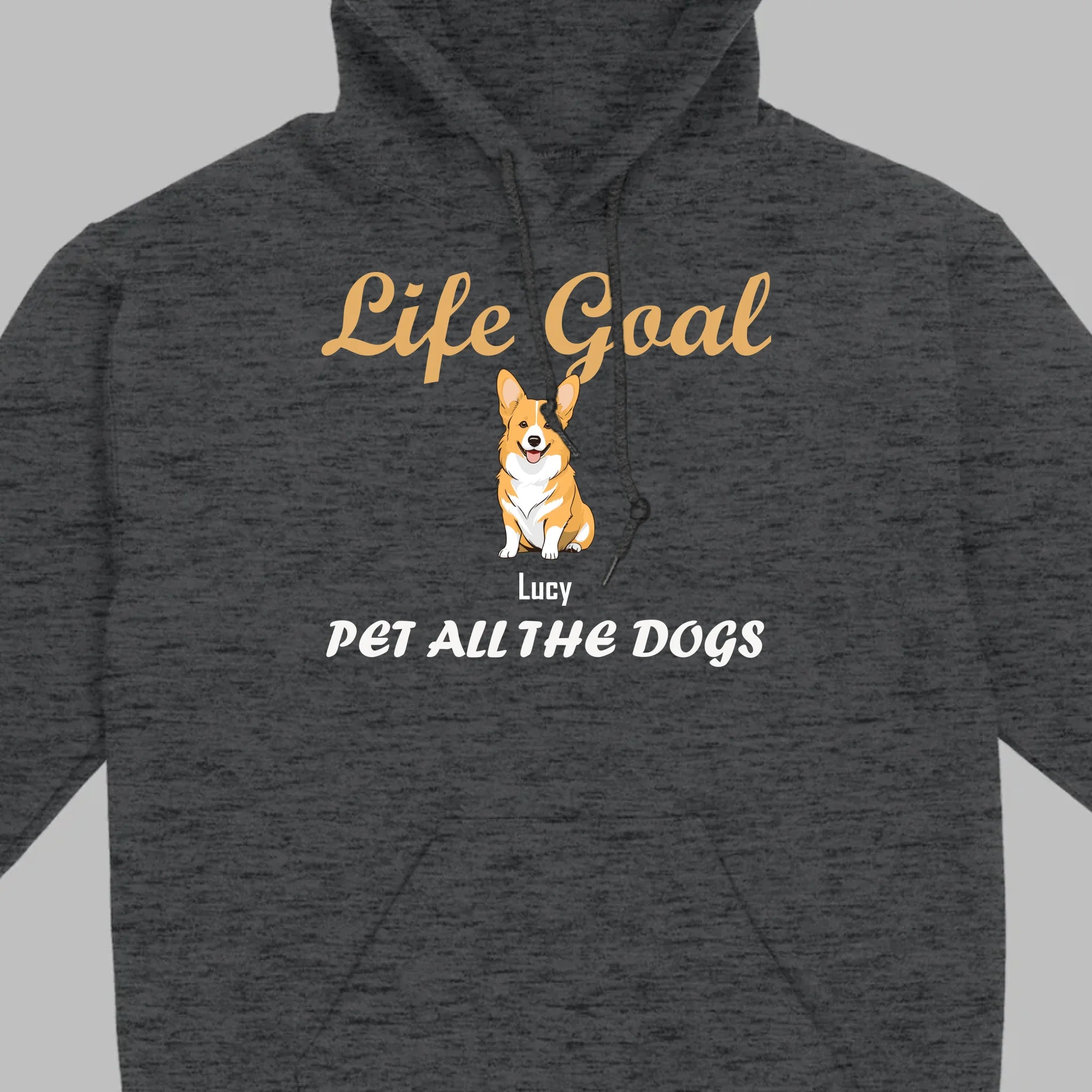 Life Goal: Pet All The Dogs Basic Tee - Heartfelt Matching Dog Owner Outfit - 89Prints