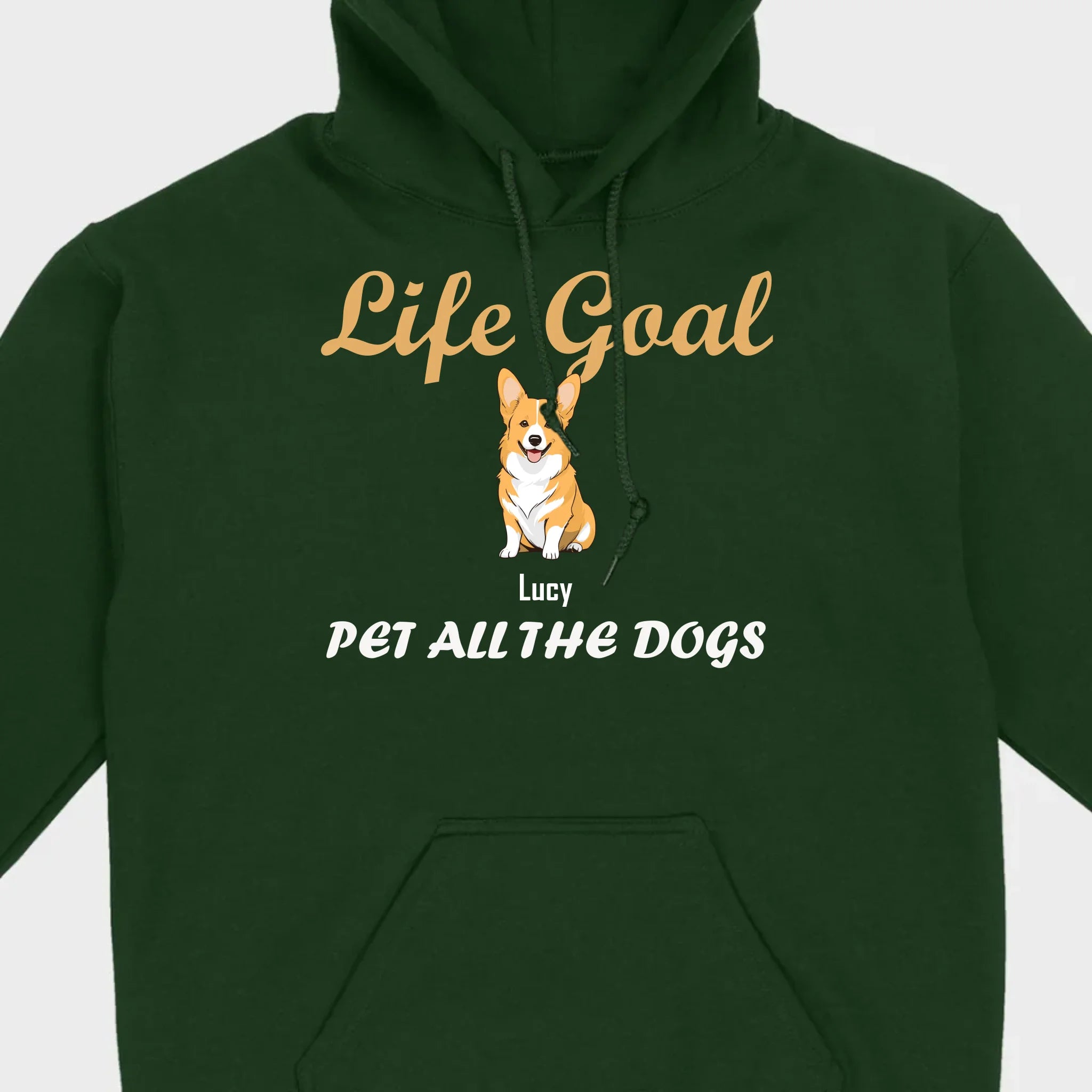 Life Goal: Pet All The Dogs Basic Tee - Heartfelt Matching Dog Owner Outfit - 89Prints