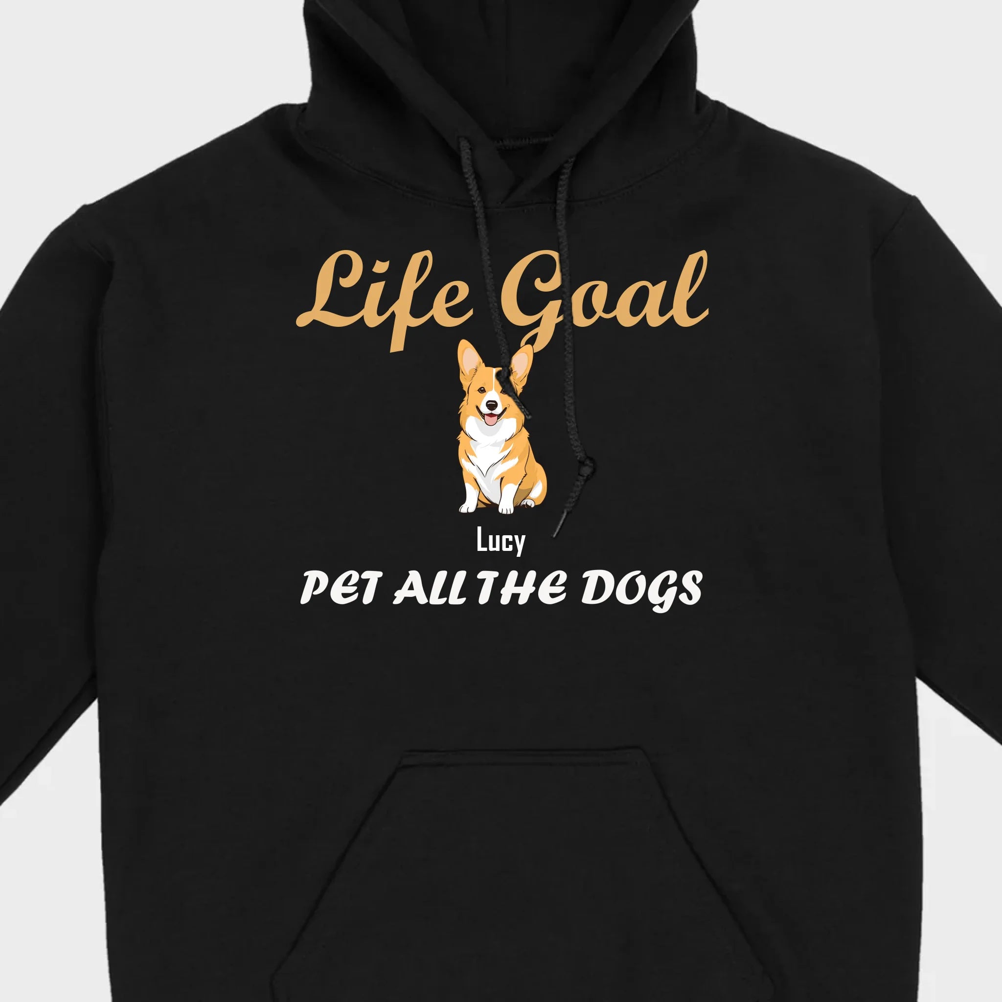 Life Goal: Pet All The Dogs Basic Tee - Heartfelt Matching Dog Owner Outfit - 89Prints
