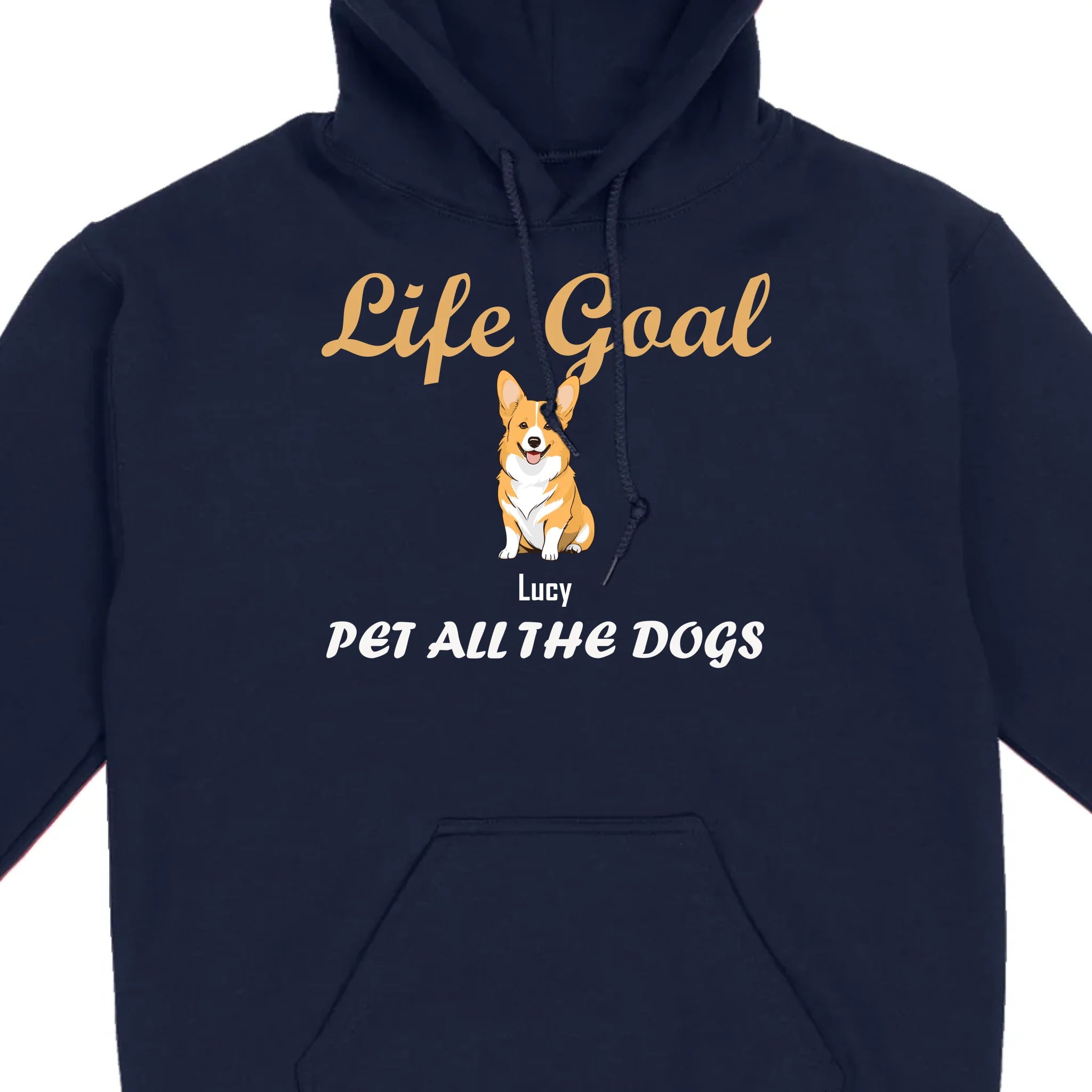 Life Goal: Pet All The Dogs Basic Tee - Heartfelt Matching Dog Owner Outfit - 89Prints