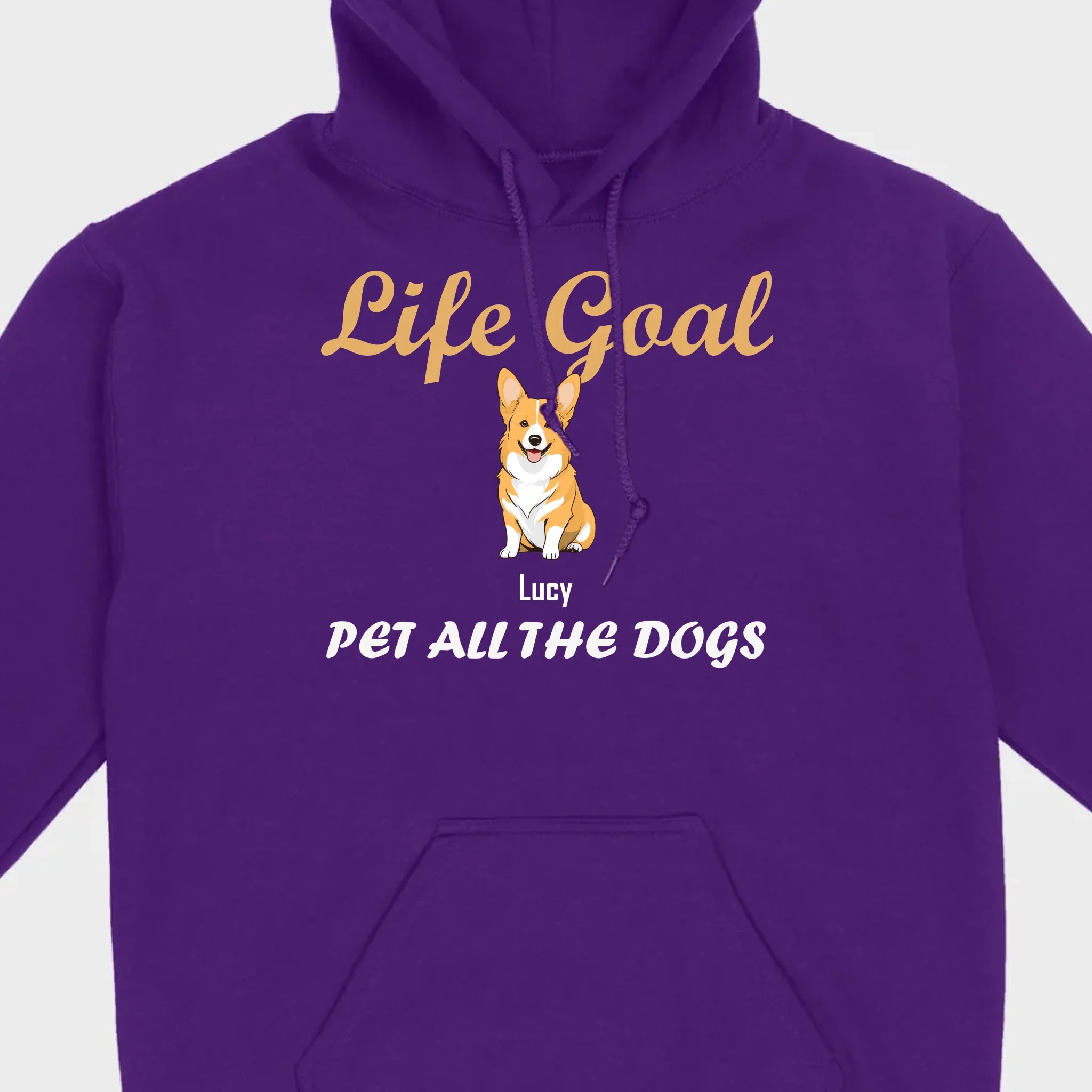 Life Goal: Pet All The Dogs Basic Tee - Heartfelt Matching Dog Owner Outfit - 89Prints