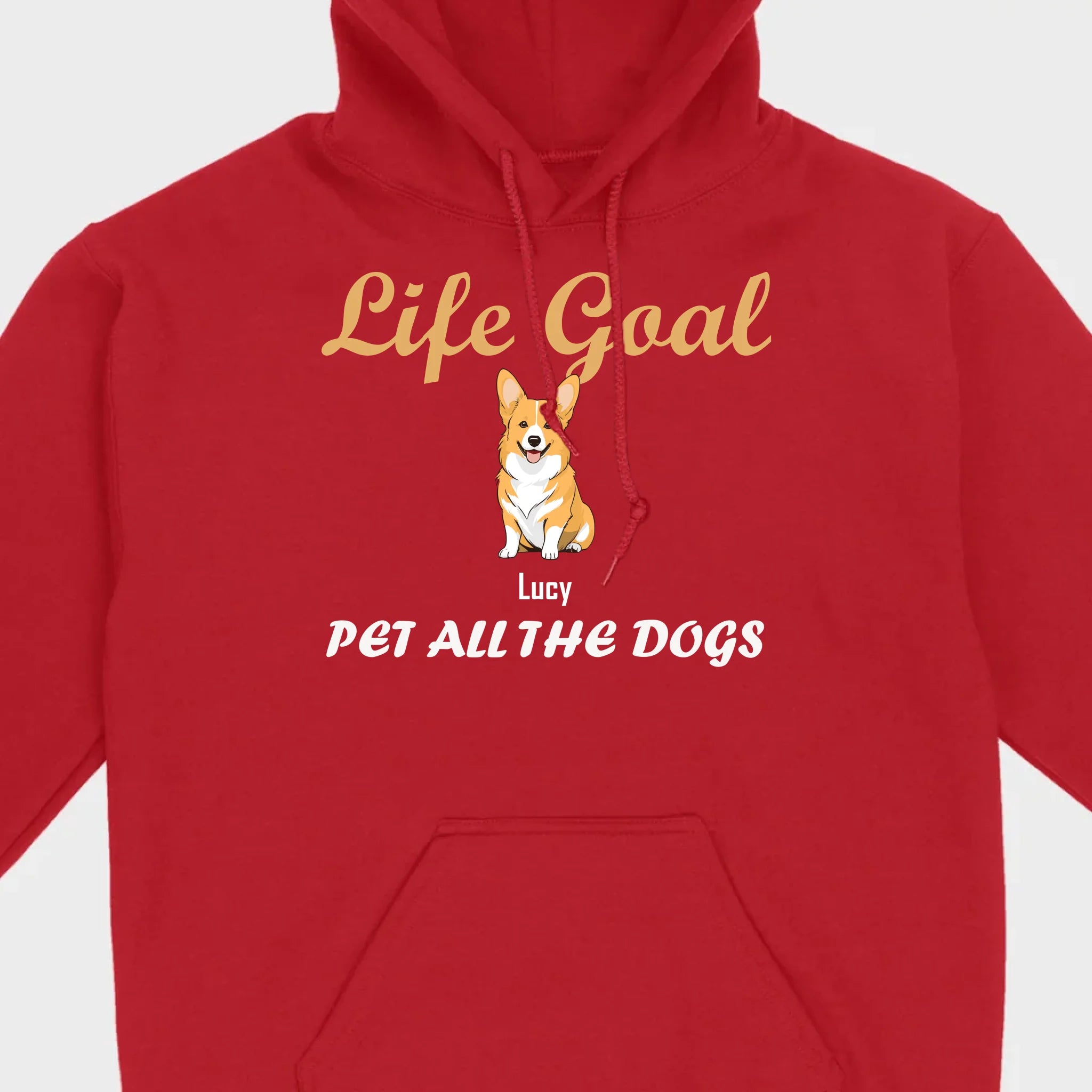 Life Goal: Pet All The Dogs Basic Tee - Heartfelt Matching Dog Owner Outfit - 89Prints