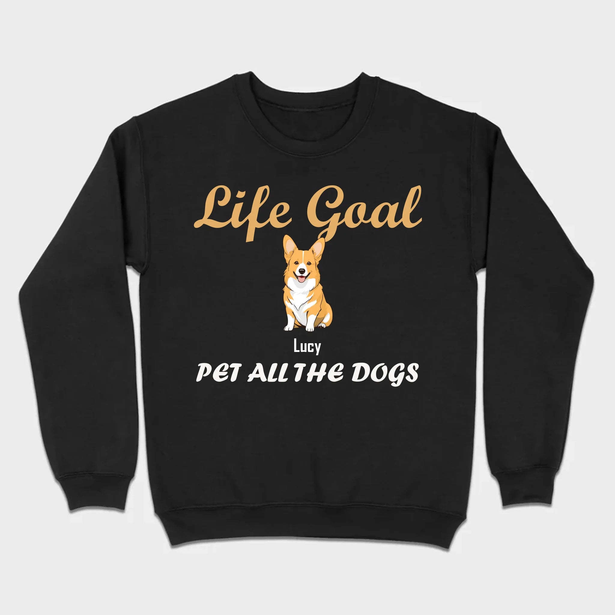 Life Goal: Pet All The Dogs Basic Tee - Heartfelt Matching Dog Owner Outfit - 89Prints