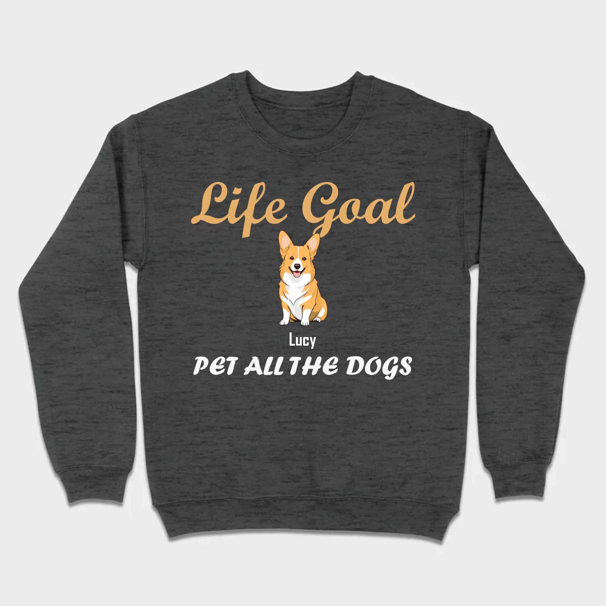 Life Goal: Pet All The Dogs Basic Tee - Heartfelt Matching Dog Owner Outfit - 89Prints