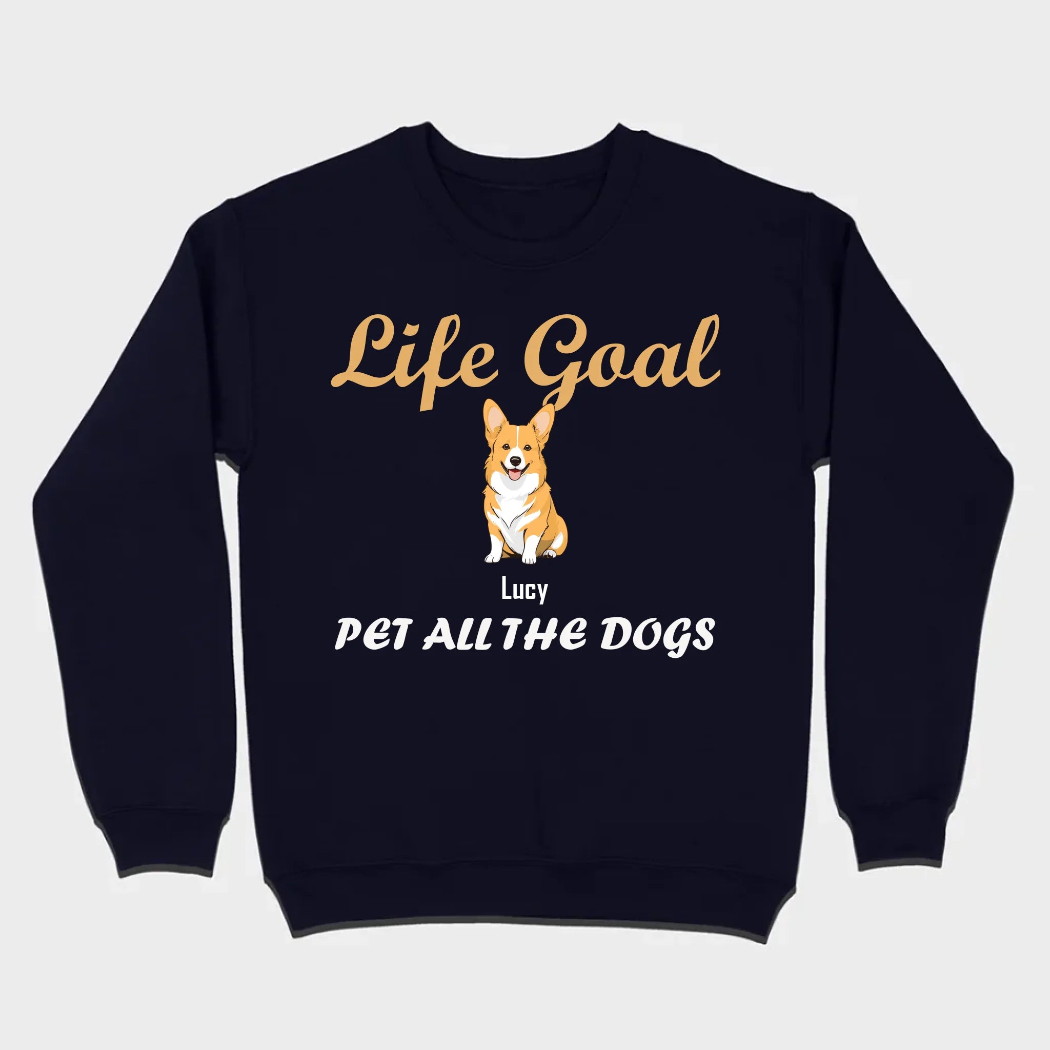 Life Goal: Pet All The Dogs Basic Tee - Heartfelt Matching Dog Owner Outfit - 89Prints
