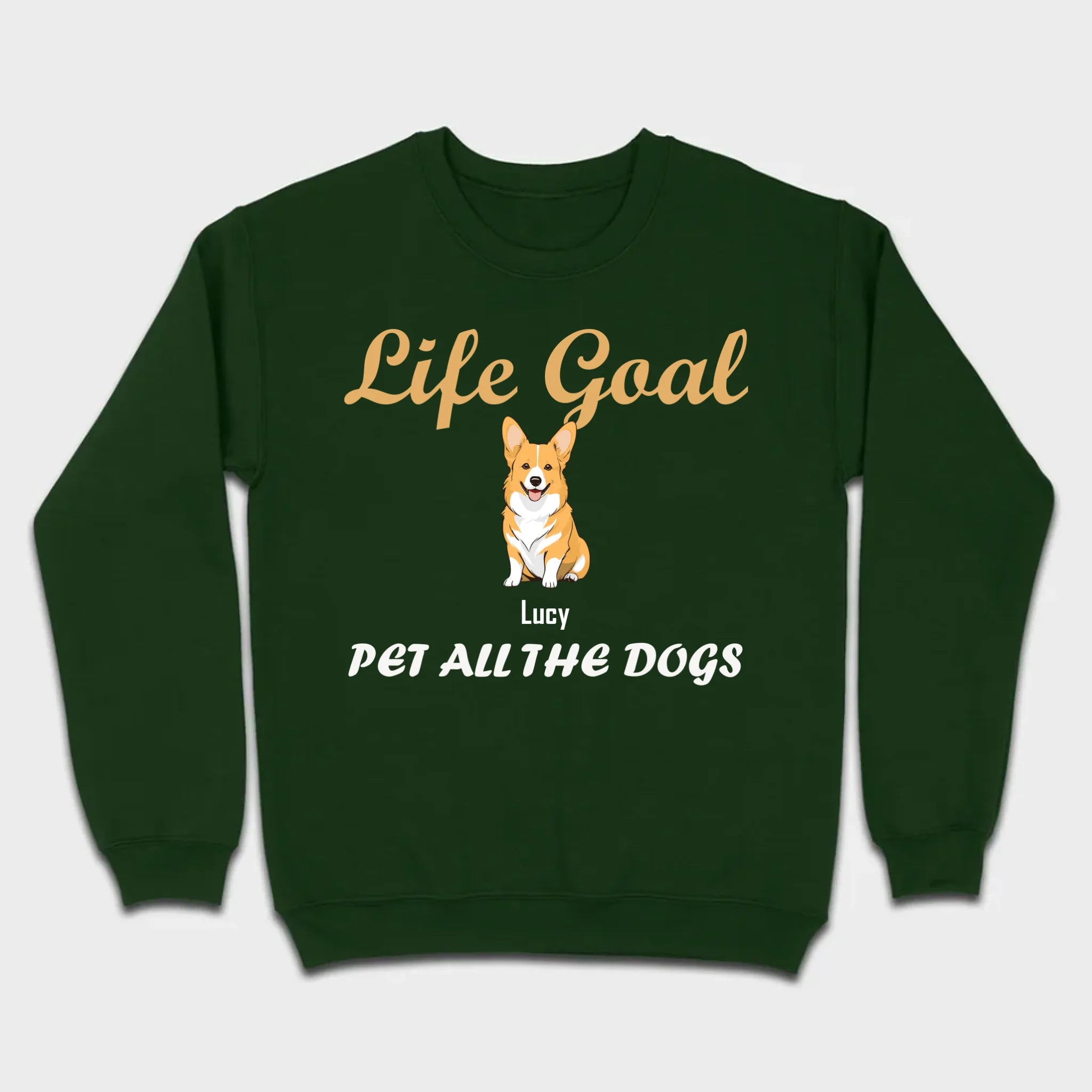 Life Goal: Pet All The Dogs Basic Tee - Heartfelt Matching Dog Owner Outfit - 89Prints