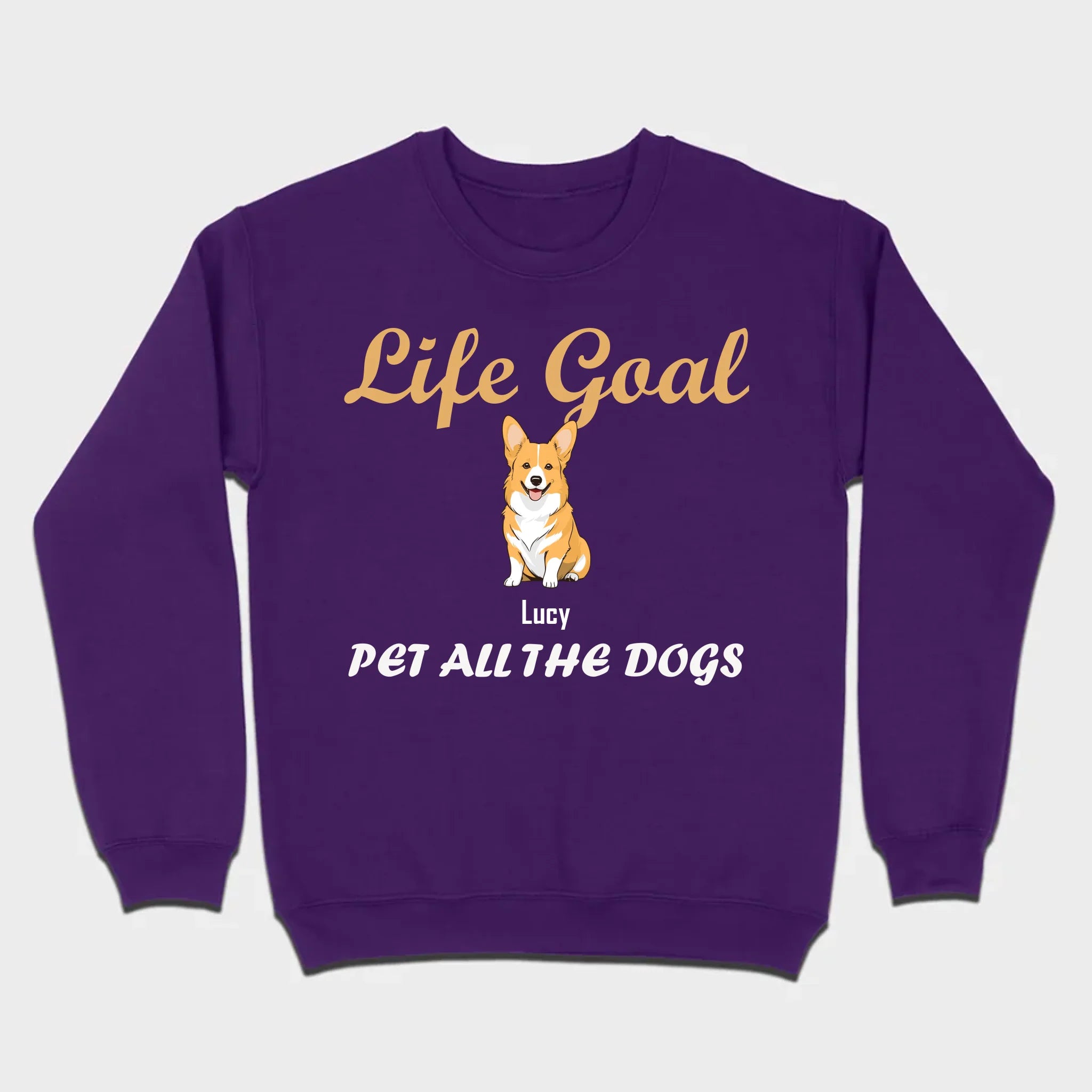 Life Goal: Pet All The Dogs Basic Tee - Heartfelt Matching Dog Owner Outfit - 89Prints