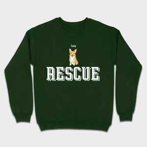 Custom Rescue Dog Basic Tee - Funny Dog Owner Shirt - 89Prints