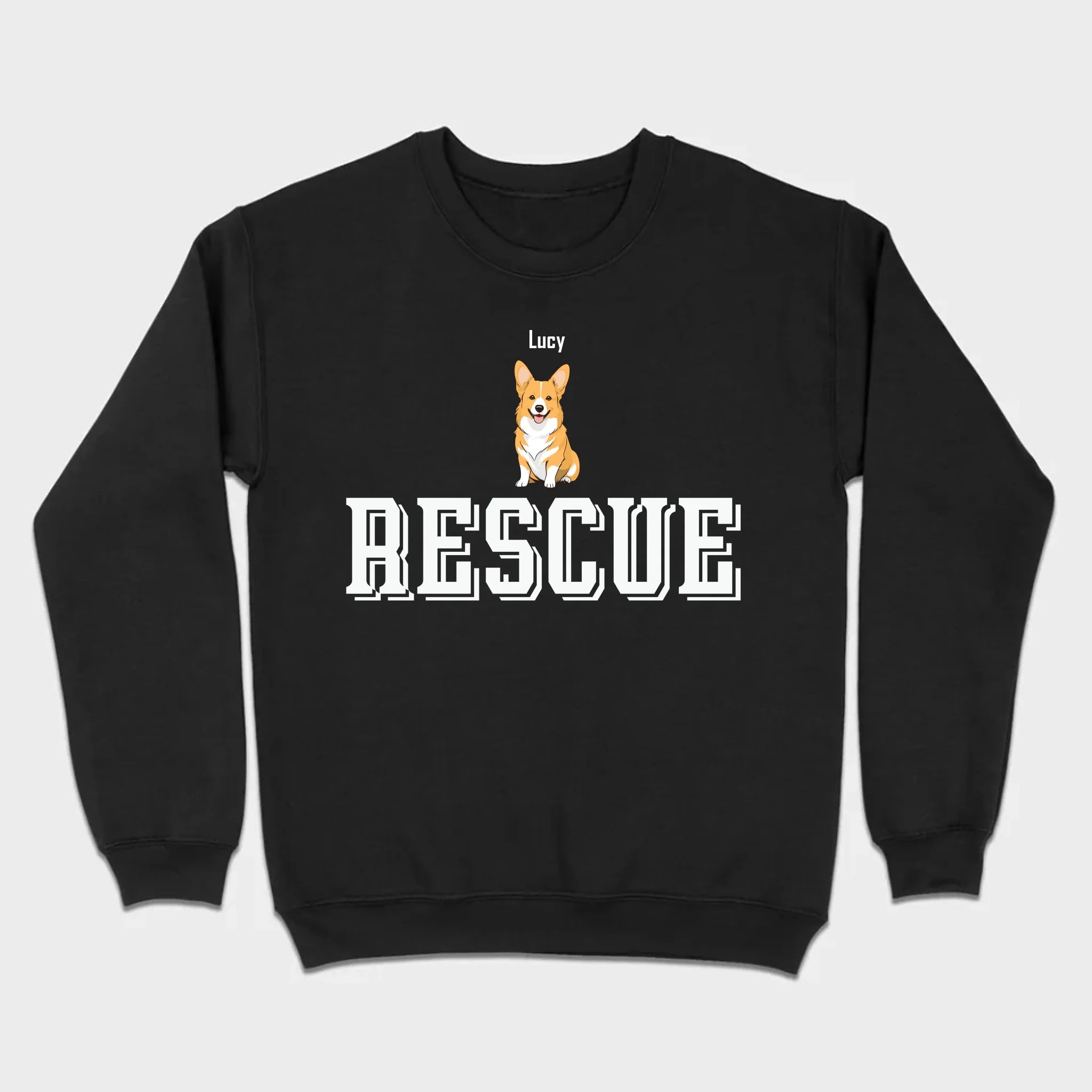 Custom Rescue Dog Basic Tee - Funny Dog Owner Shirt - 89Prints