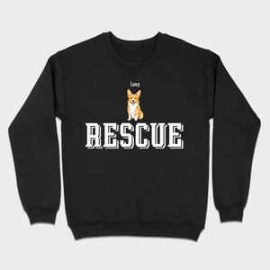 Custom Rescue Dog Basic Tee - Funny Dog Owner Shirt - 89Prints