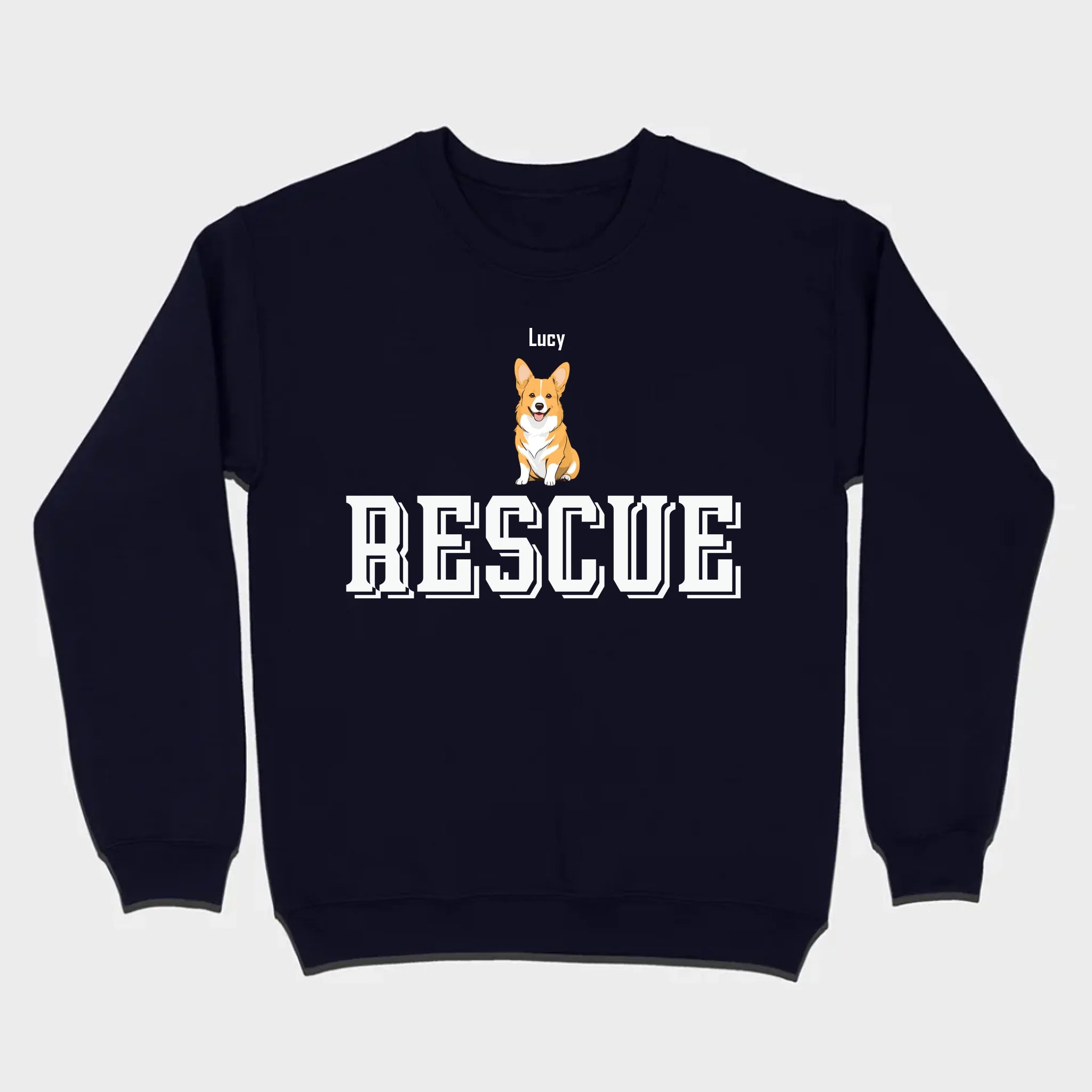 Custom Rescue Dog Basic Tee - Funny Dog Owner Shirt - 89Prints