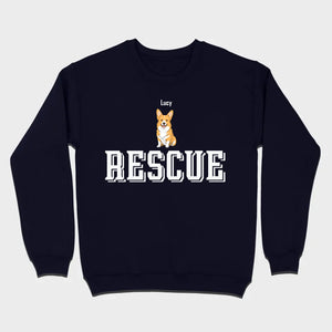 Custom Rescue Dog Basic Tee - Funny Dog Owner Shirt - 89Prints