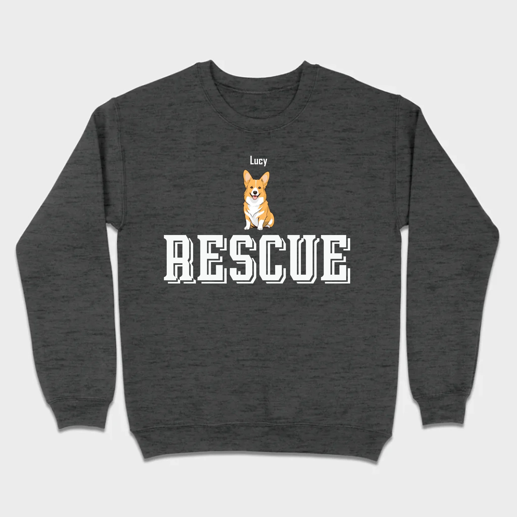 Custom Rescue Dog Basic Tee - Funny Dog Owner Shirt - 89Prints