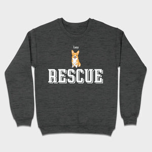 Custom Rescue Dog Basic Tee - Funny Dog Owner Shirt - 89Prints