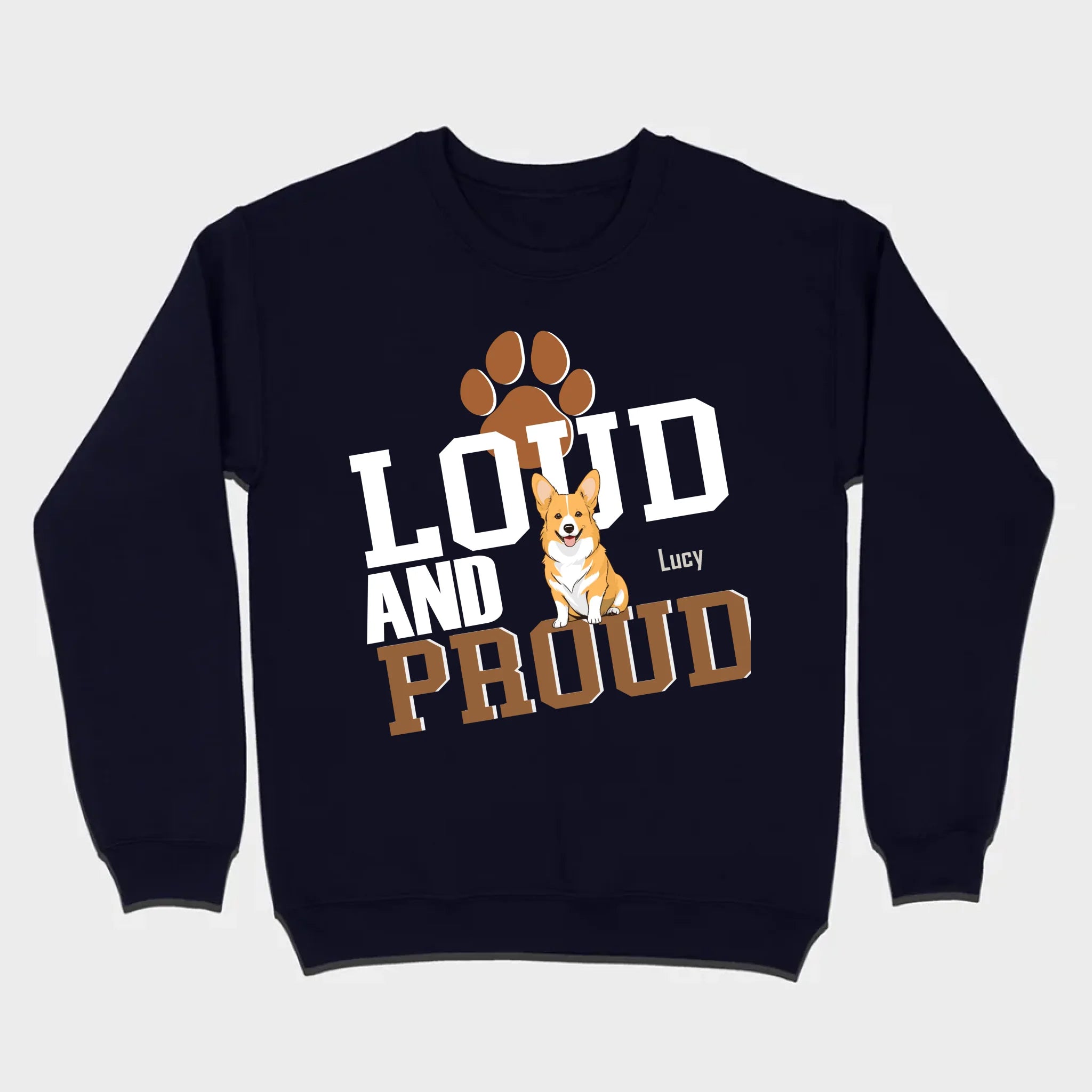 Loud And Proud Basic Tee - Tailored Dog Lover T-Shirts Design - 89Prints