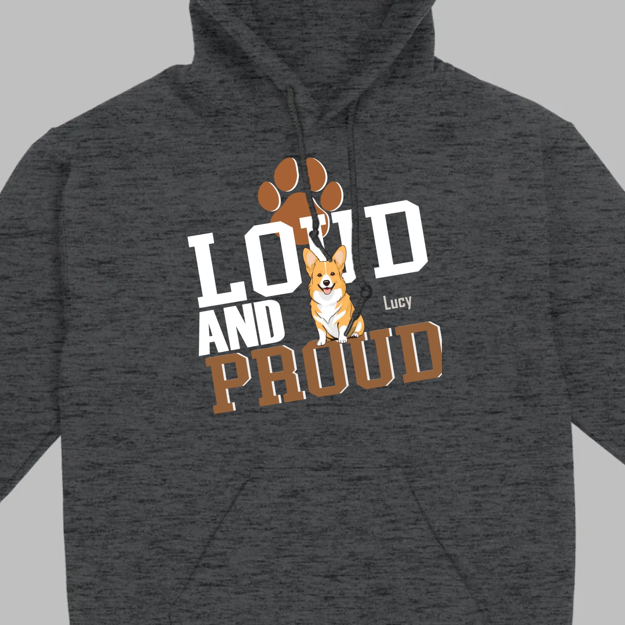Loud And Proud Basic Tee - Tailored Dog Lover T-Shirts Design - 89Prints