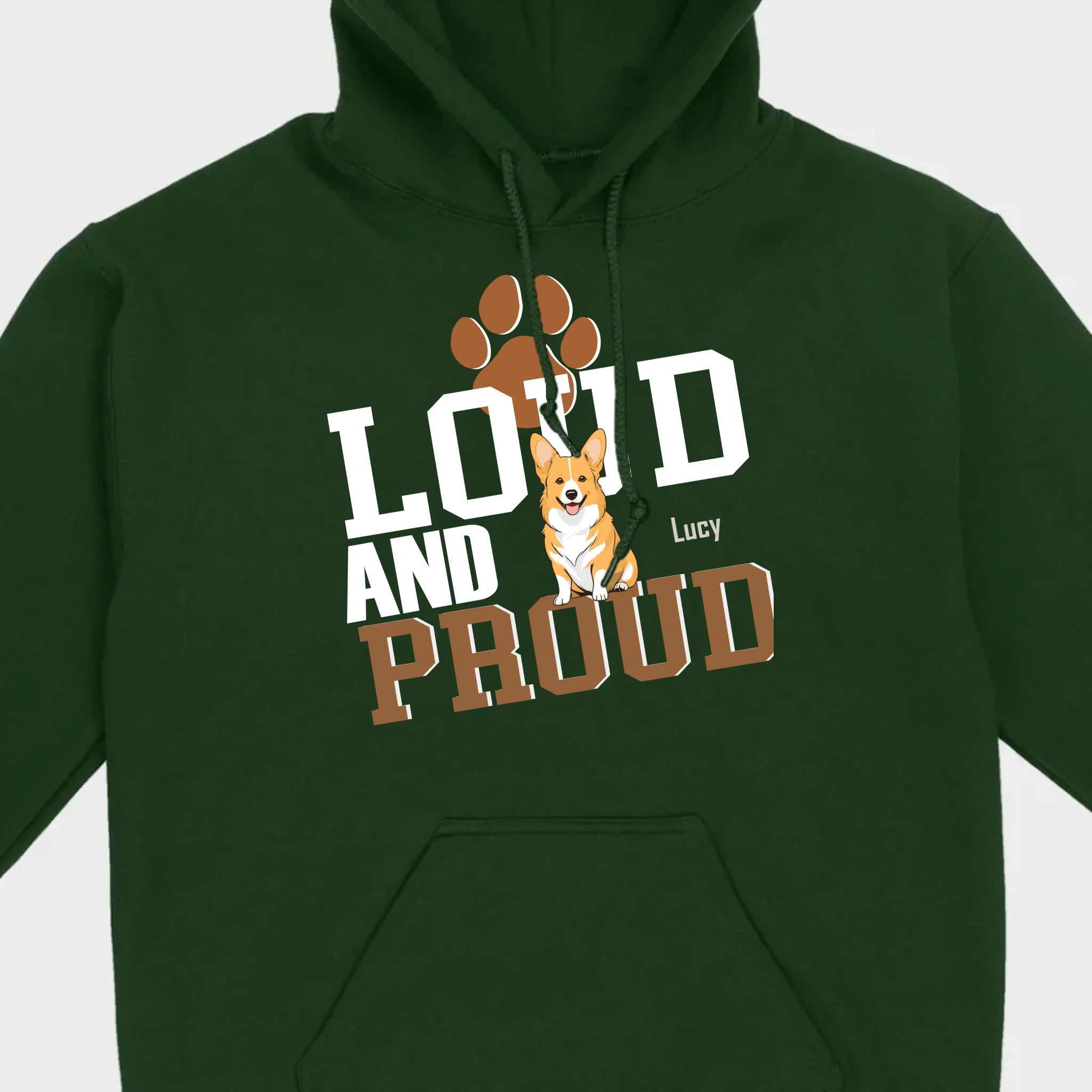 Loud And Proud Basic Tee - Tailored Dog Lover T-Shirts Design - 89Prints